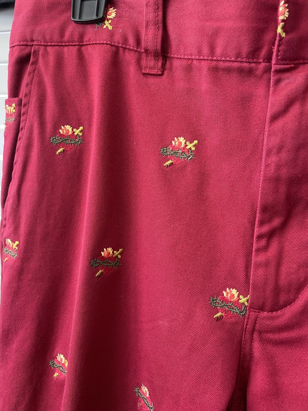 Supreme Supreme Red Sacred Hearts Pants Romeo Juliet Size 32 Size US 32 / EU 48 - 3 Thumbnail