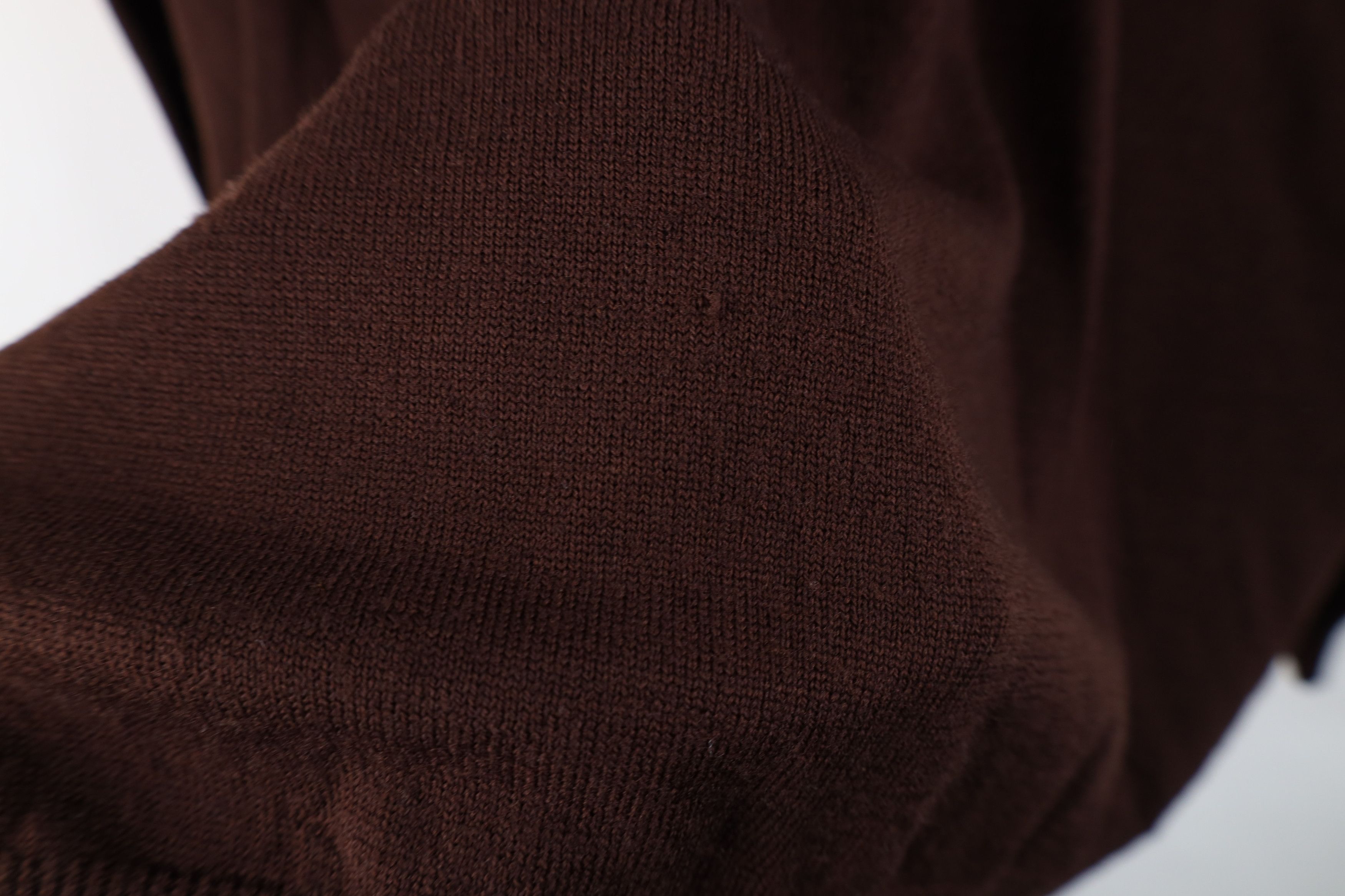 Vintage Vintage 90s Streetwear Blank Merino Wool Knit Sweater Size US L / EU 52-54 / 3 - 7 Thumbnail