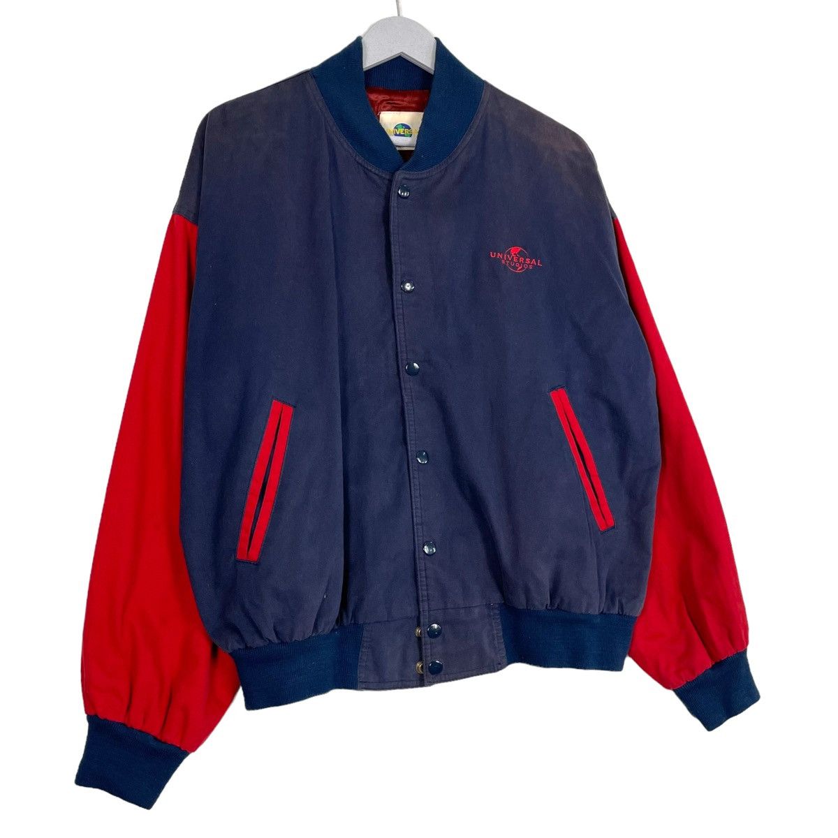 Universal Studios × Vintage 💥90s UNIVERSAL STUDIOS SUNFADED VARSITY JACKET Size US S / EU 44-46 / 1 - 3 Thumbnail
