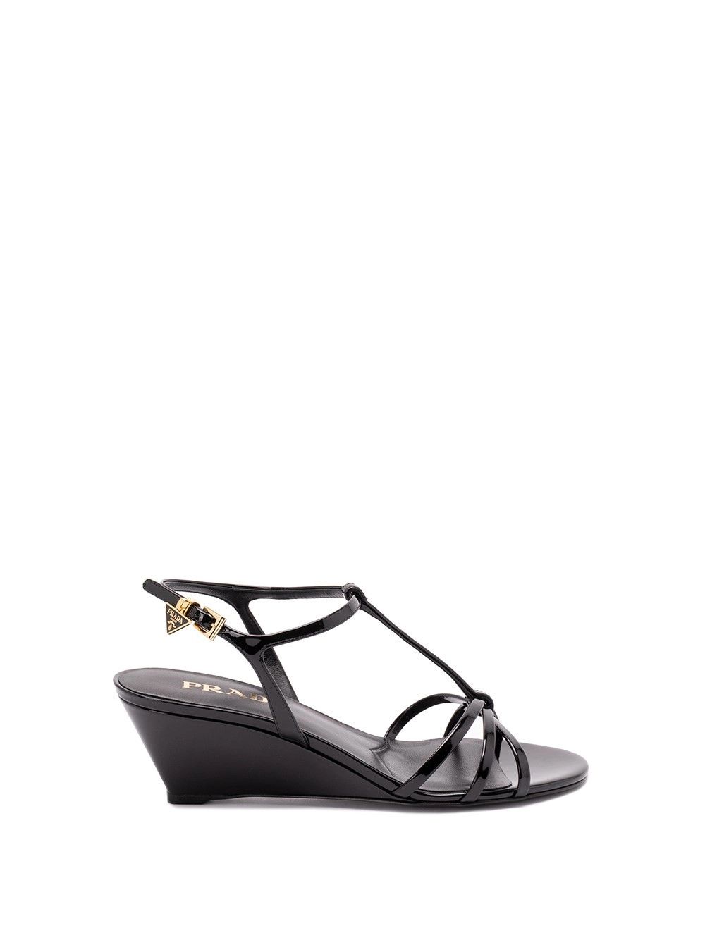 Patent Leather Wedge Sandals