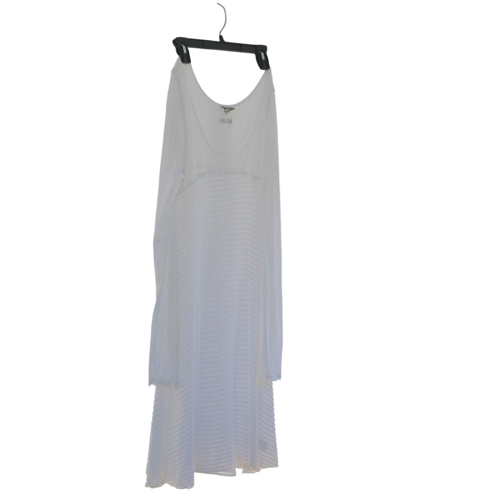 Other Hardtail Pleated Long Sleeve Tri City Dress White L Size L / US 10 / IT 46 - 1 Thumbnail