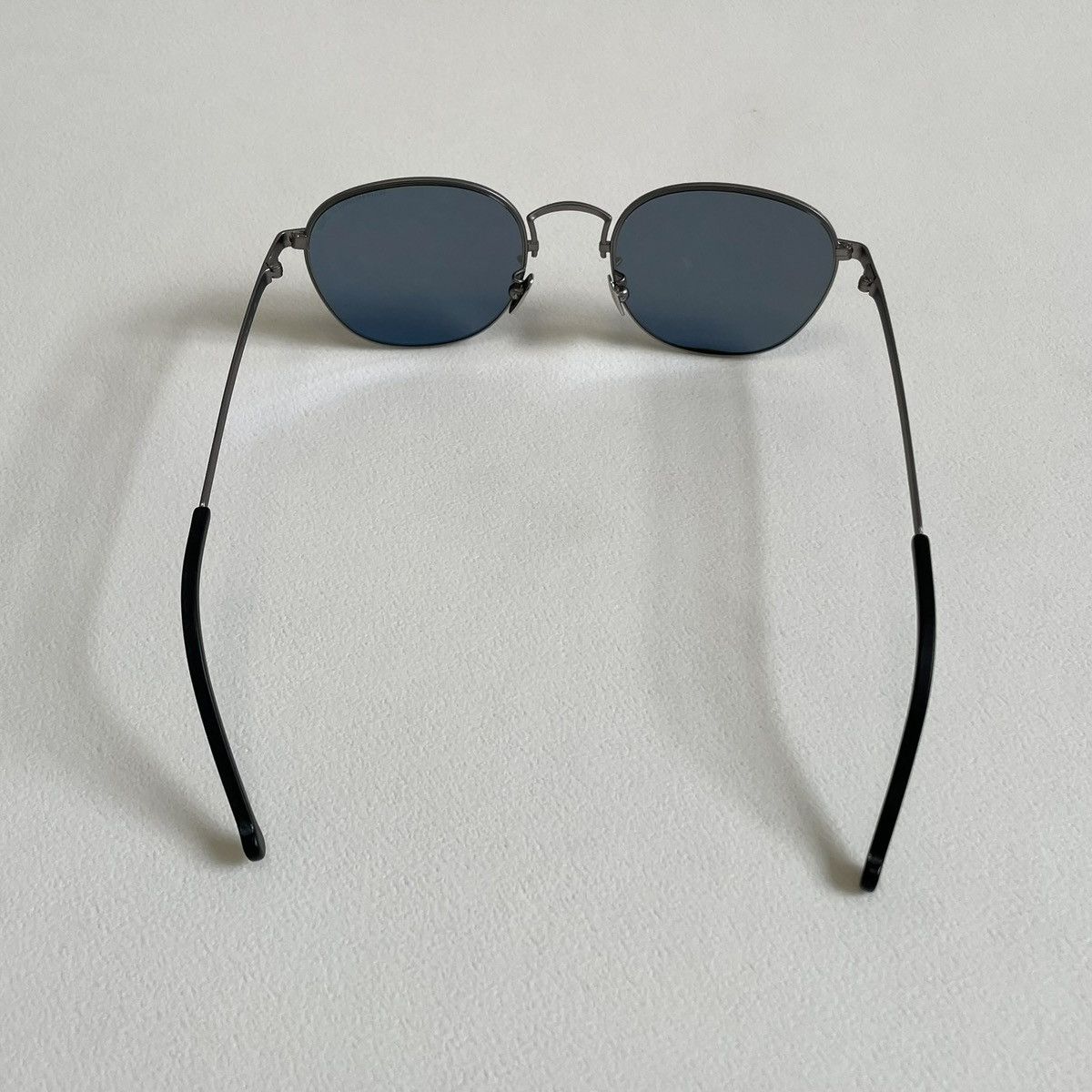 Cutler and Gross Gunmetal Silver Round Lens Sunglasses Size ONE SIZE - 10 Thumbnail