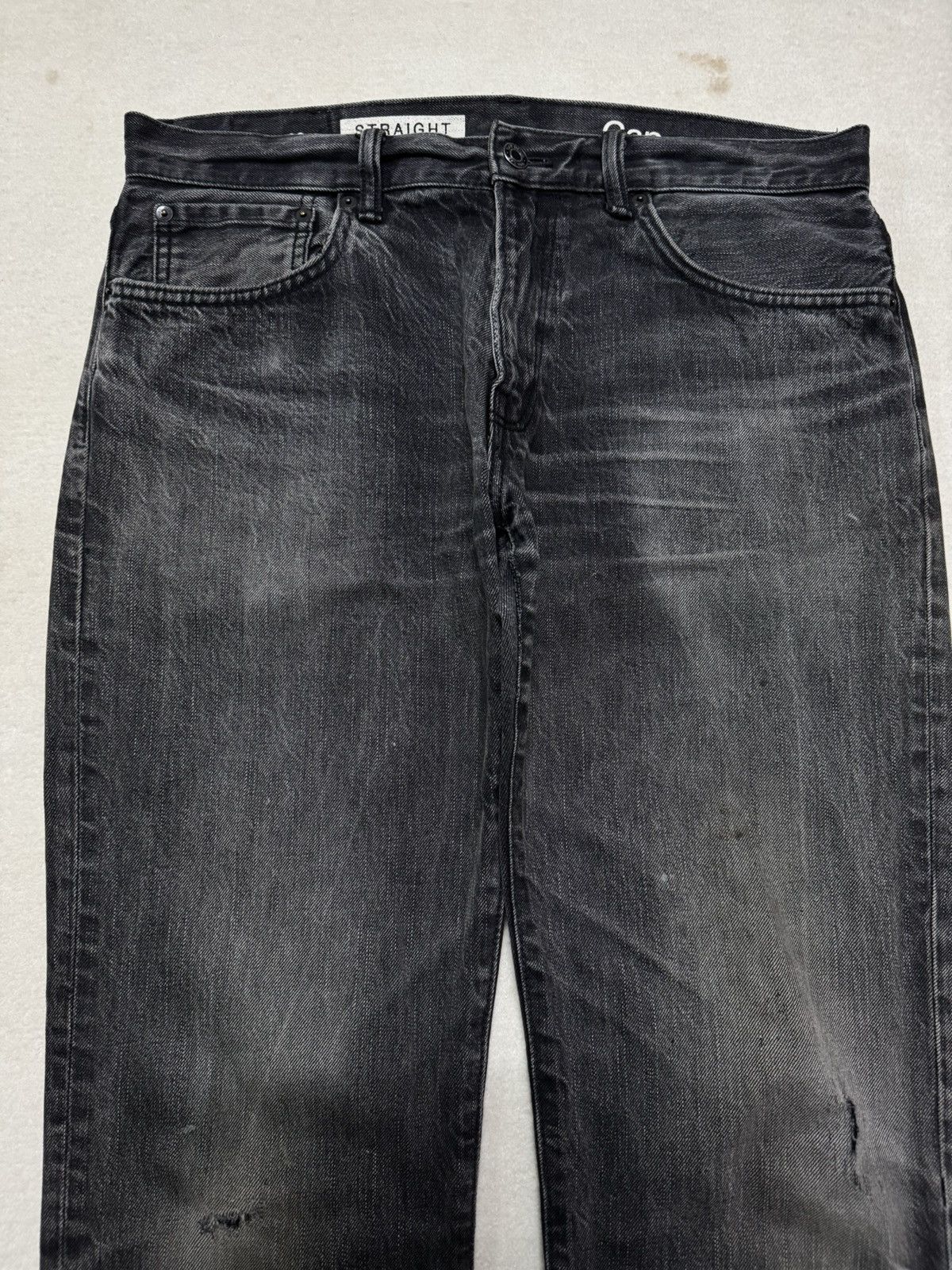 Japanese Brand VINTAGE 2000s GAP THRASHED SICK FADED DISTRESS STRAIGHT JEAN Size US 32 / EU 48 - 5 Thumbnail