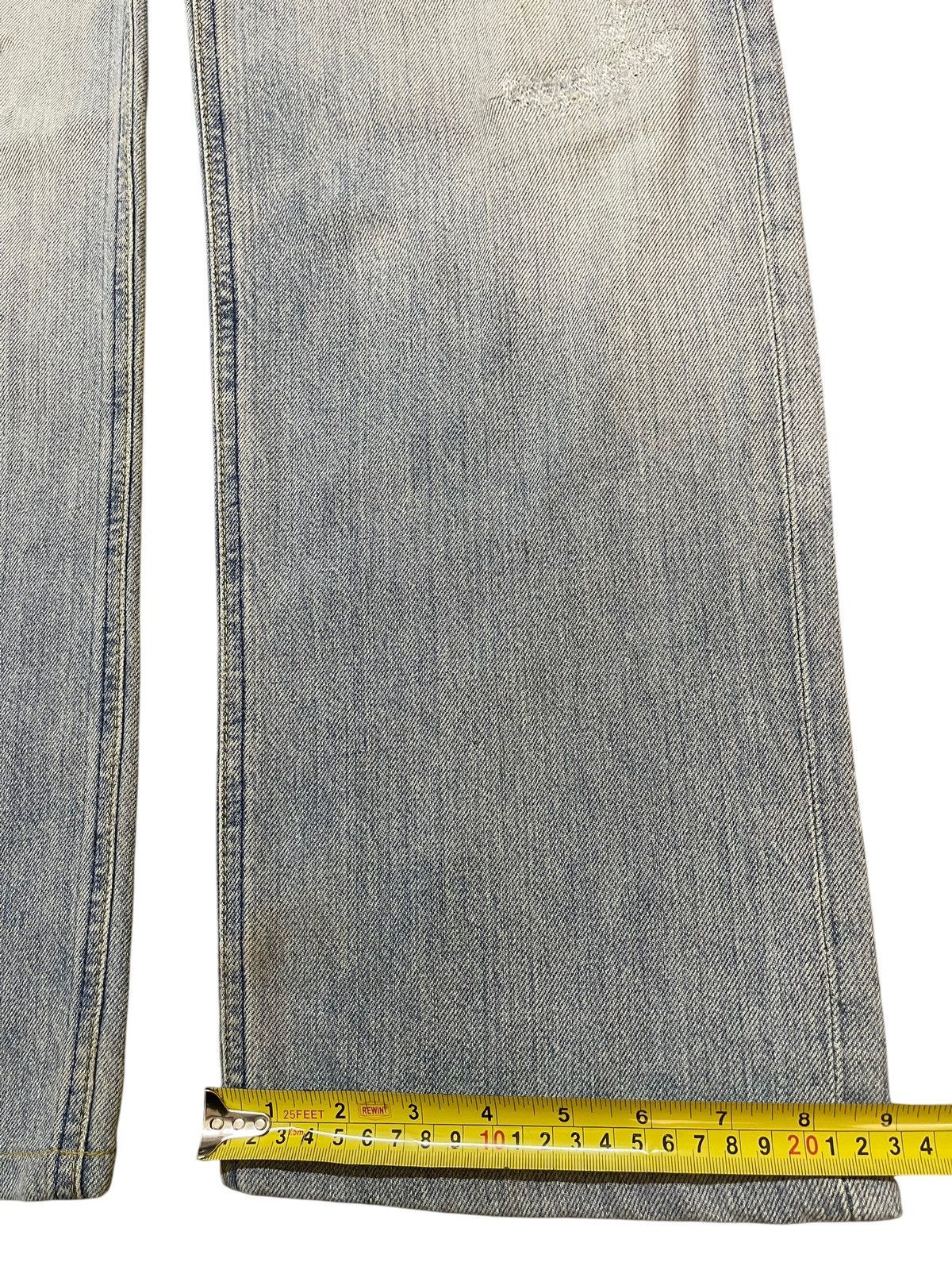 Lee Vintage 90s Lee Riders Faded Wash Distressed Wide Leg Baggy Size US 31 - 18 Thumbnail