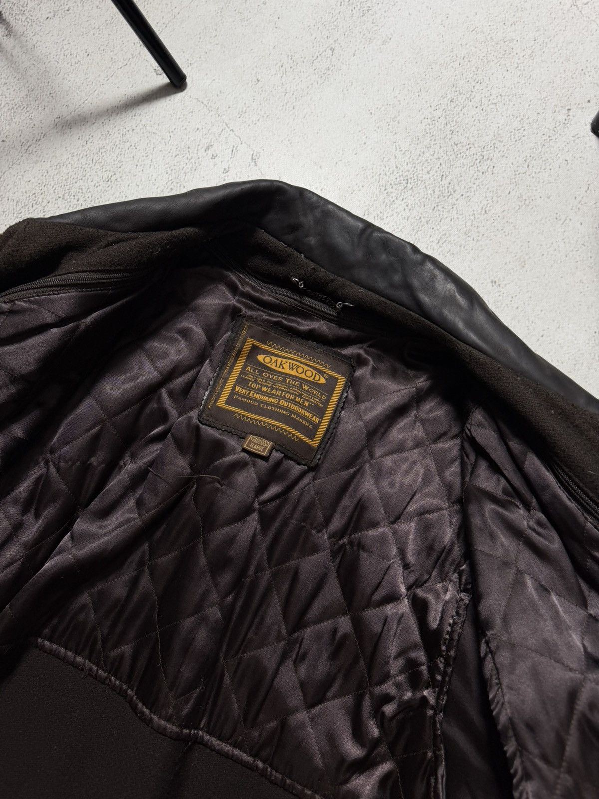 Genuine Leather Oakwood Vintage Real Leather USA Black Jacket Size US XL / EU 56 / 4 - 10 Thumbnail