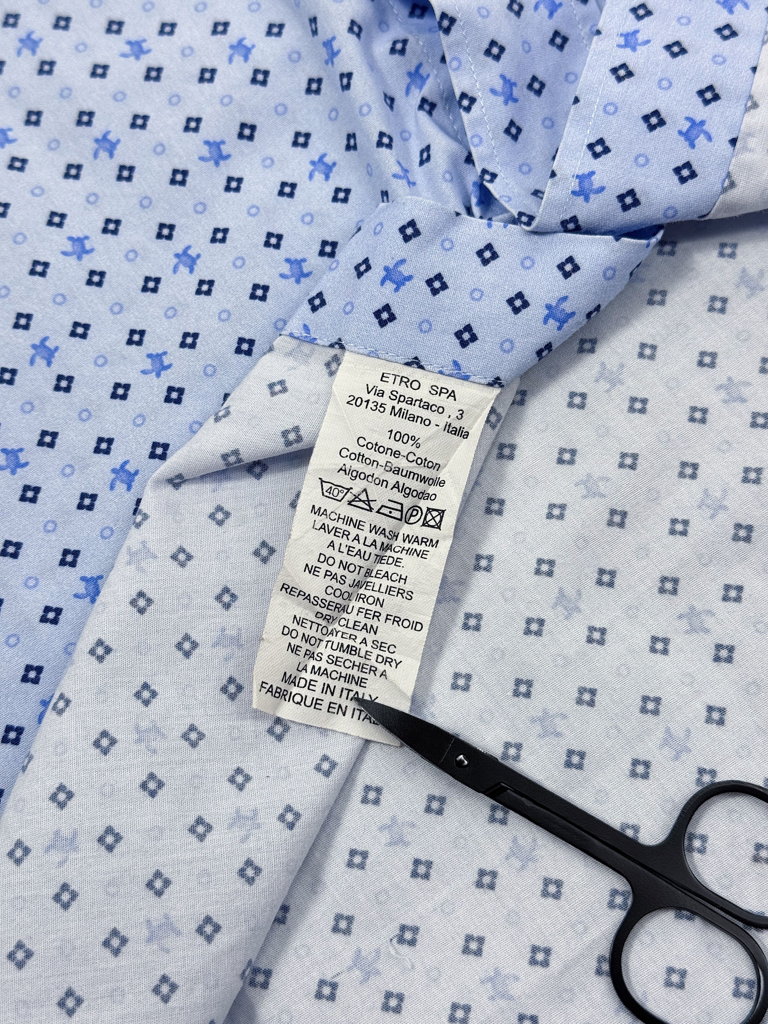 Etro Etro Shirt Light Blue & Geometric Turtles Size US L / EU 52-54 / 3 - 19 Thumbnail