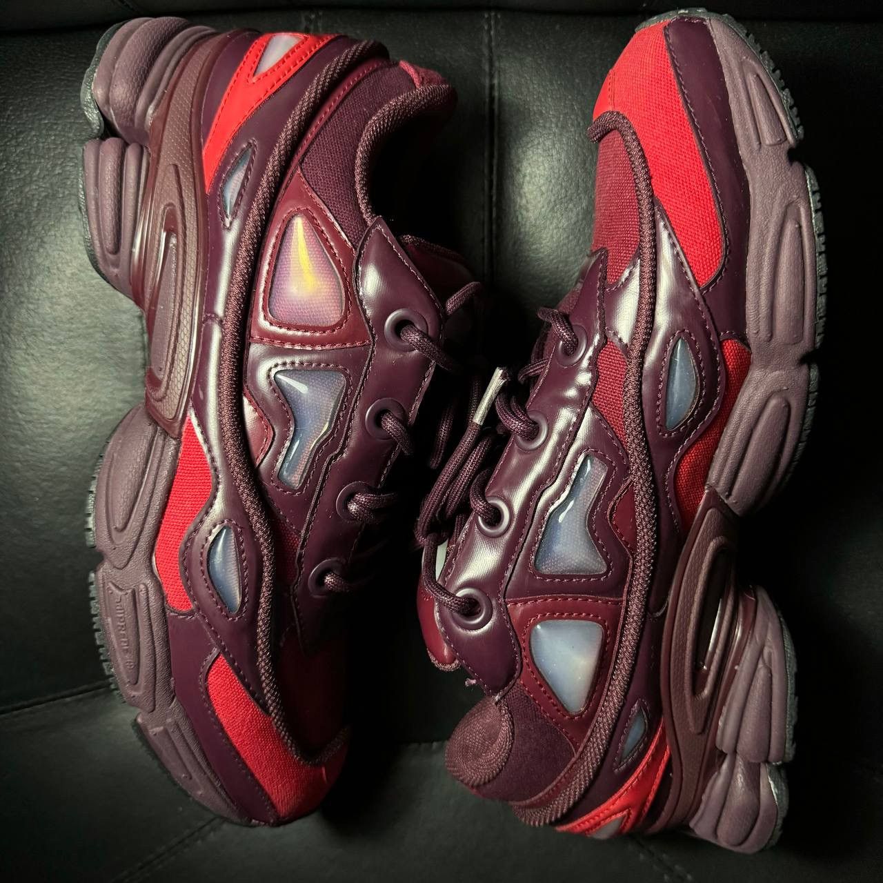 Adidas × Raf Simons 9us sneakers Adidas Raf Simons Ozweego burgundy Size US 9 / EU 42 - 4 Thumbnail