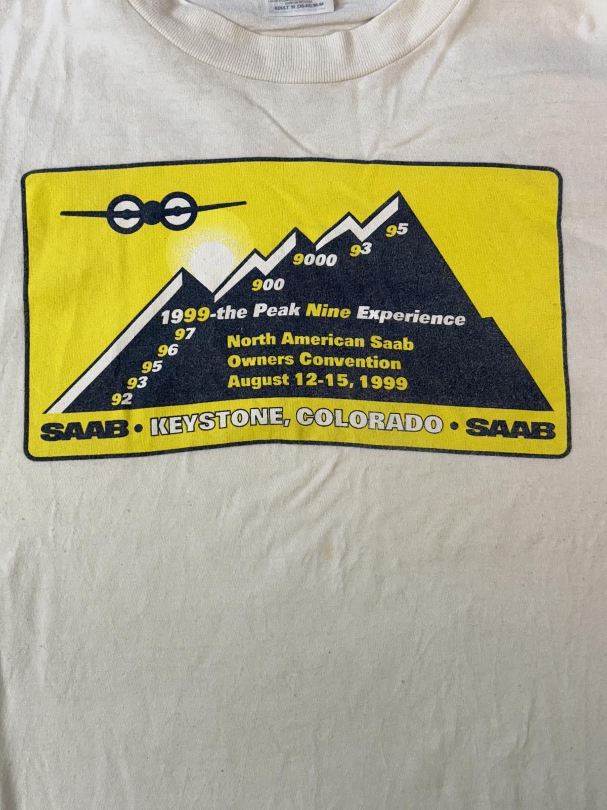 Hanes VTG SAAB T-shirt Keystone Colorado 1999 Peak Nine Experience Size US M / EU 48-50 / 2 - 3 Thumbnail