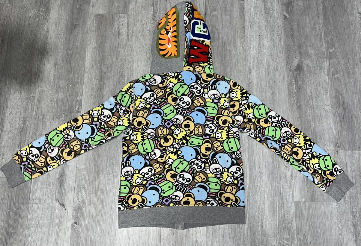 Bape BAPE MILO ALL FRIENDS Shark Full Zip Hoodie Size XS / US 0-2 / IT 36-38 - 3 Thumbnail