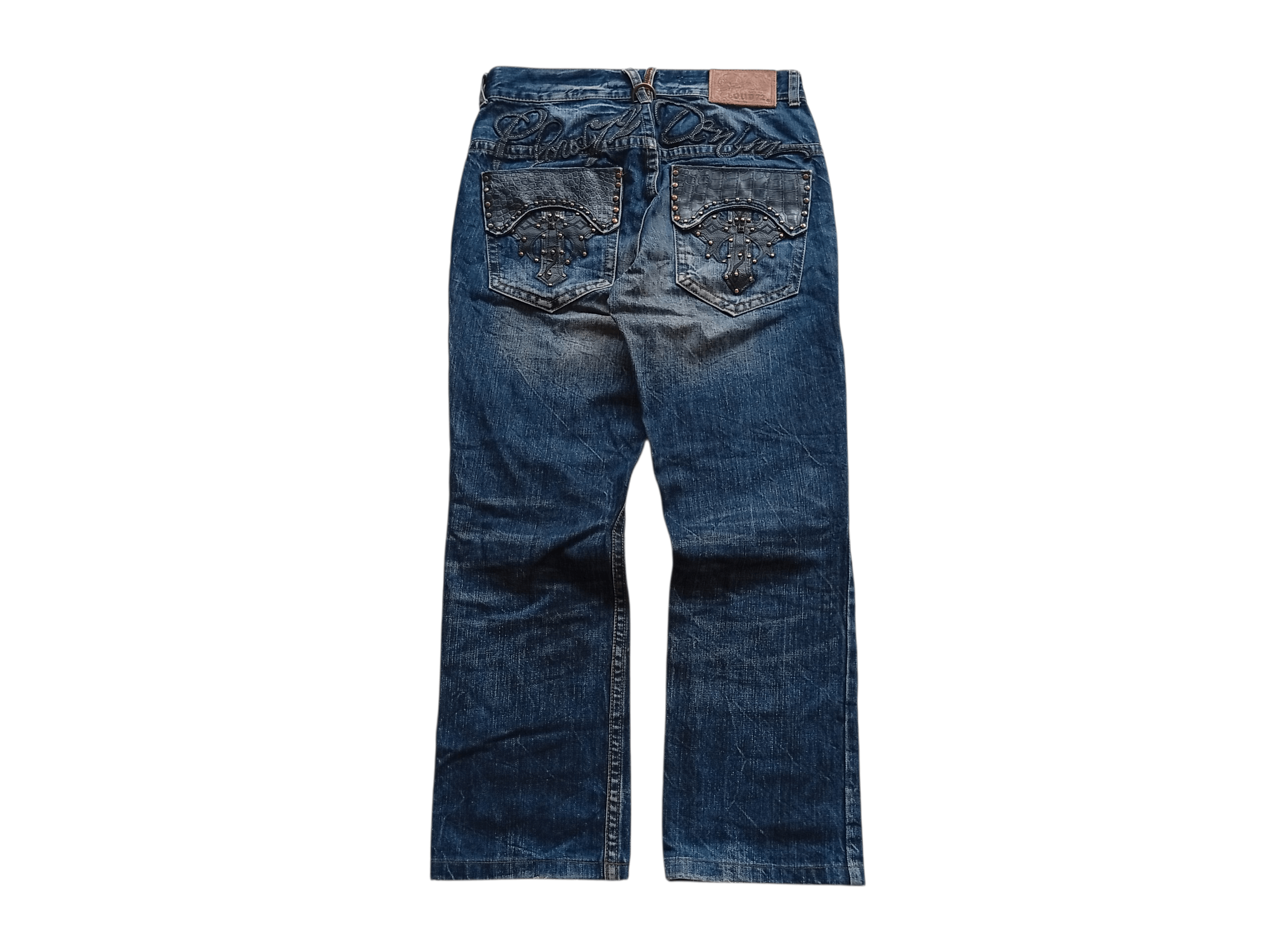 Japanese Brand Cloud72 crossfaith studded denim Size US 32 / EU 48 - 1 Thumbnail