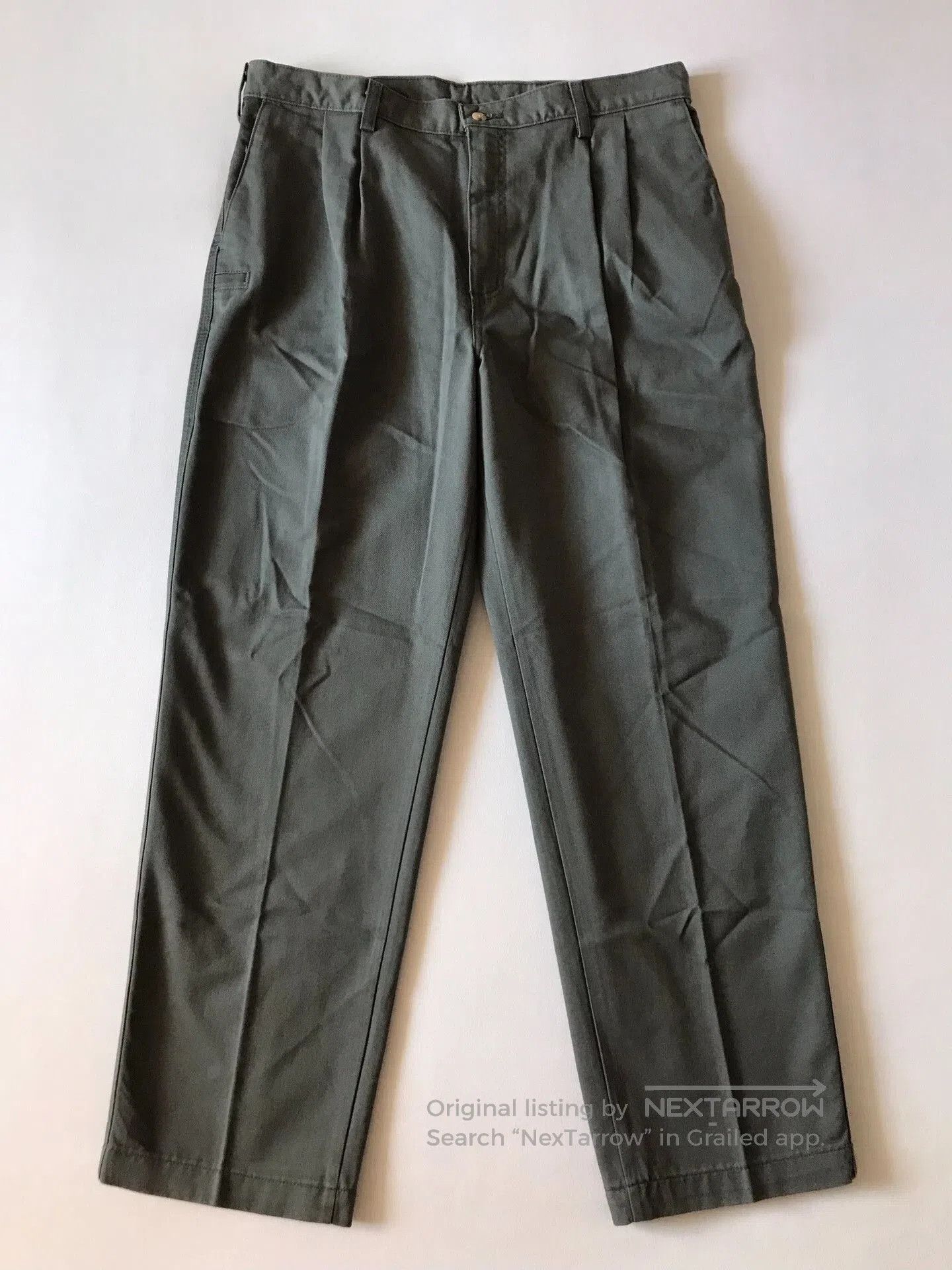 Carhartt Carhartt B132 Olive W36L30 Work Pants. Size US 36 / EU 52 - 2 Thumbnail