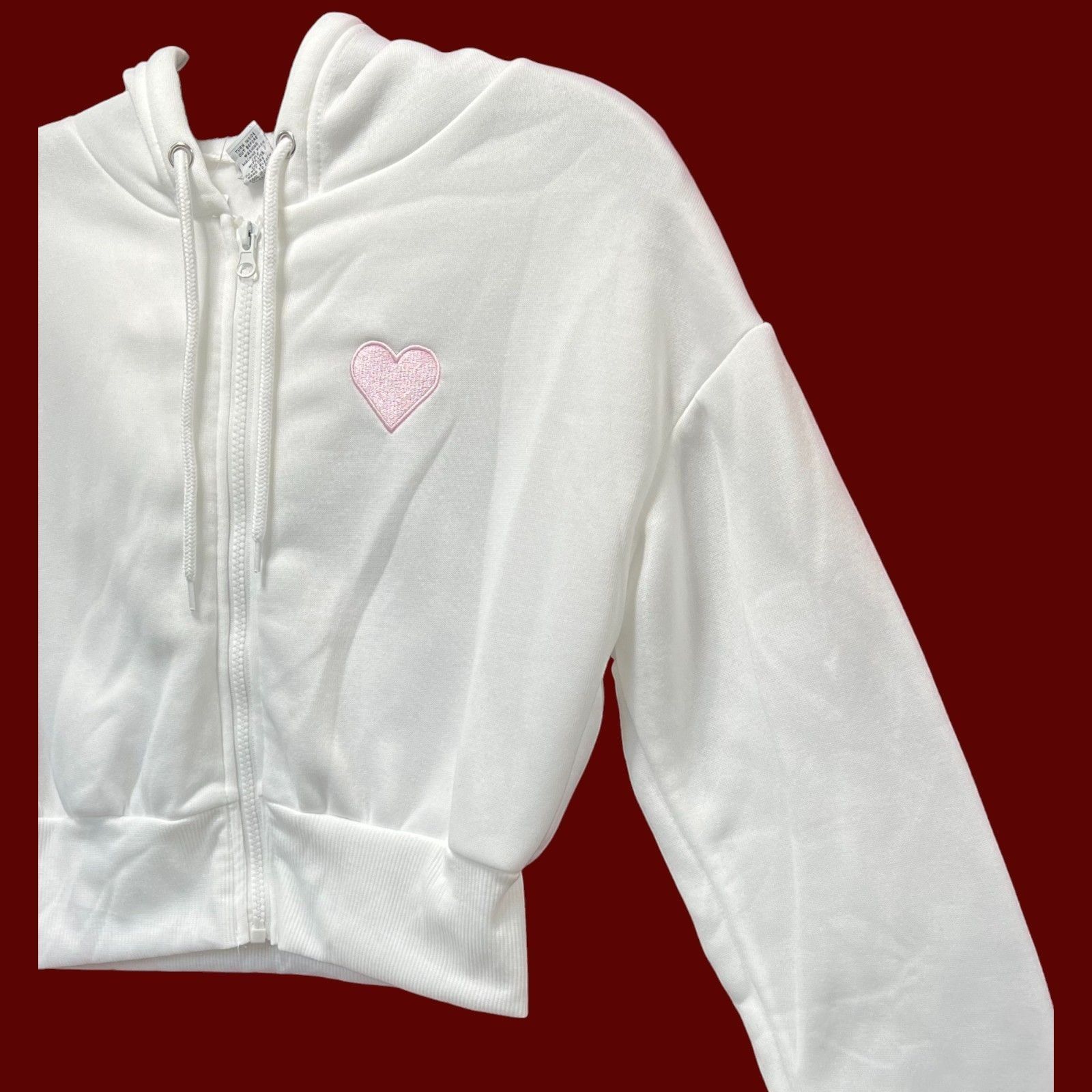 rue21 Rue 21 - Women's Long Sleeve Hooded Sweat - White - XXS Size XXS / US 00 / IT 34 - 16 Thumbnail