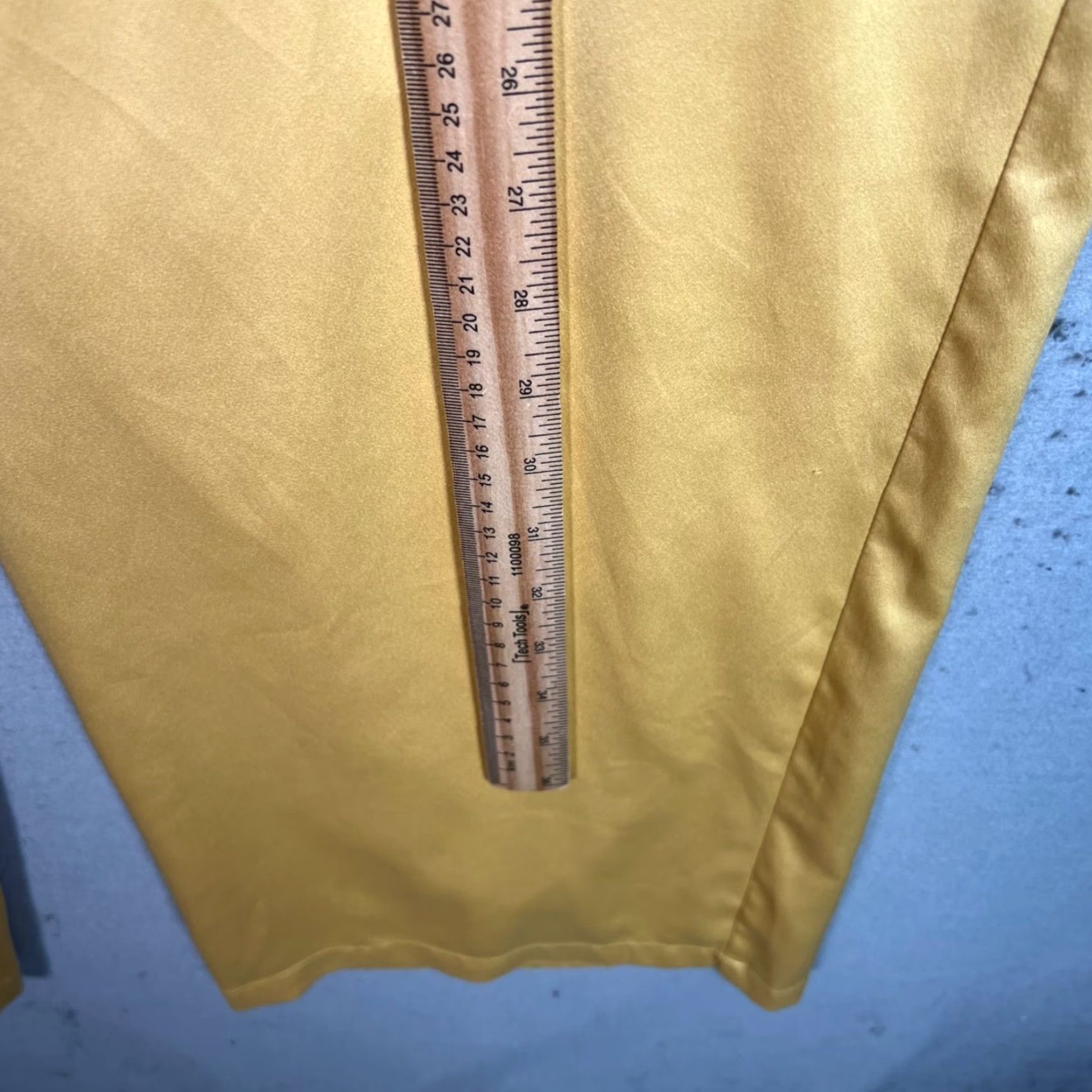 Vintage VINTAGE Danielle Bernstein Yellow Wide-Leg Pants Womens Size 26 In Waist Dress Pants Women Size 26" / US 2 / IT 38 - 6 Thumbnail