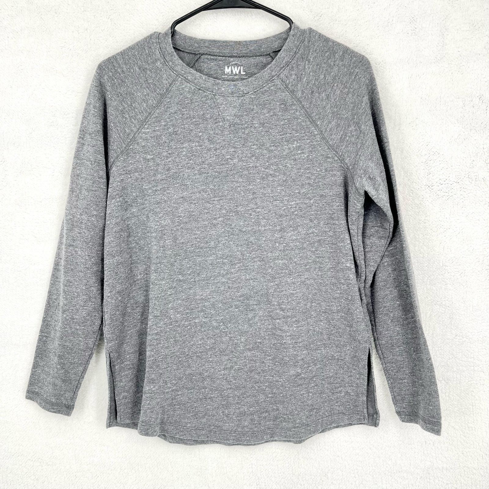 Madewell Madewell MWL Oversized Crewneck Gray Long Sleeve Shirt XXS Size XXS / US 00 / IT 34 - 1 Thumbnail