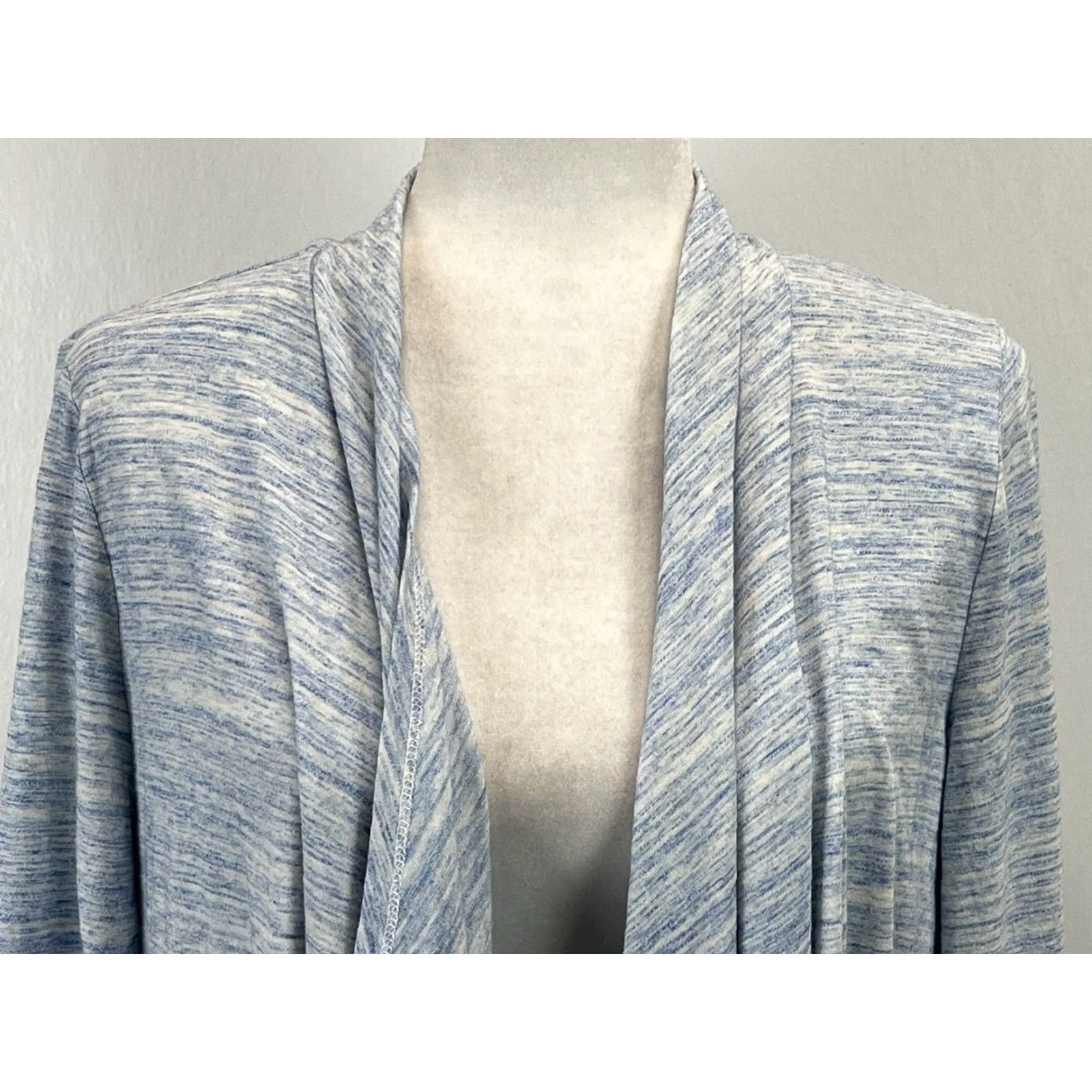 Vintage Soma Intimates Cardigan Shirt Medium Womens Heathered Blue Long Sleeve Size M / US 6-8 / IT 42-44 - 5 Thumbnail