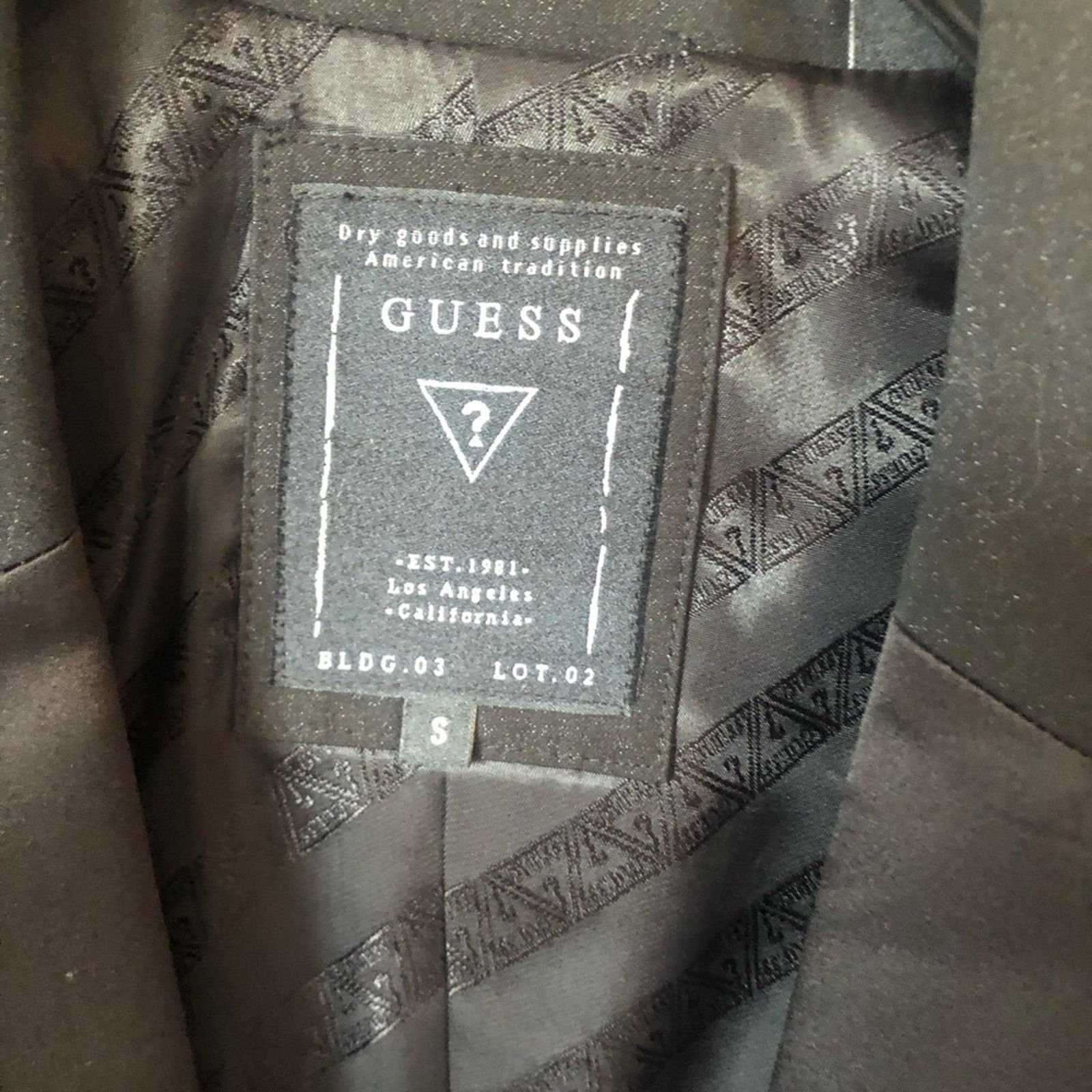 Guess Guess blazer jacket shiny collar speckle black. Size US S / EU 44-46 / 1 - 9 Thumbnail