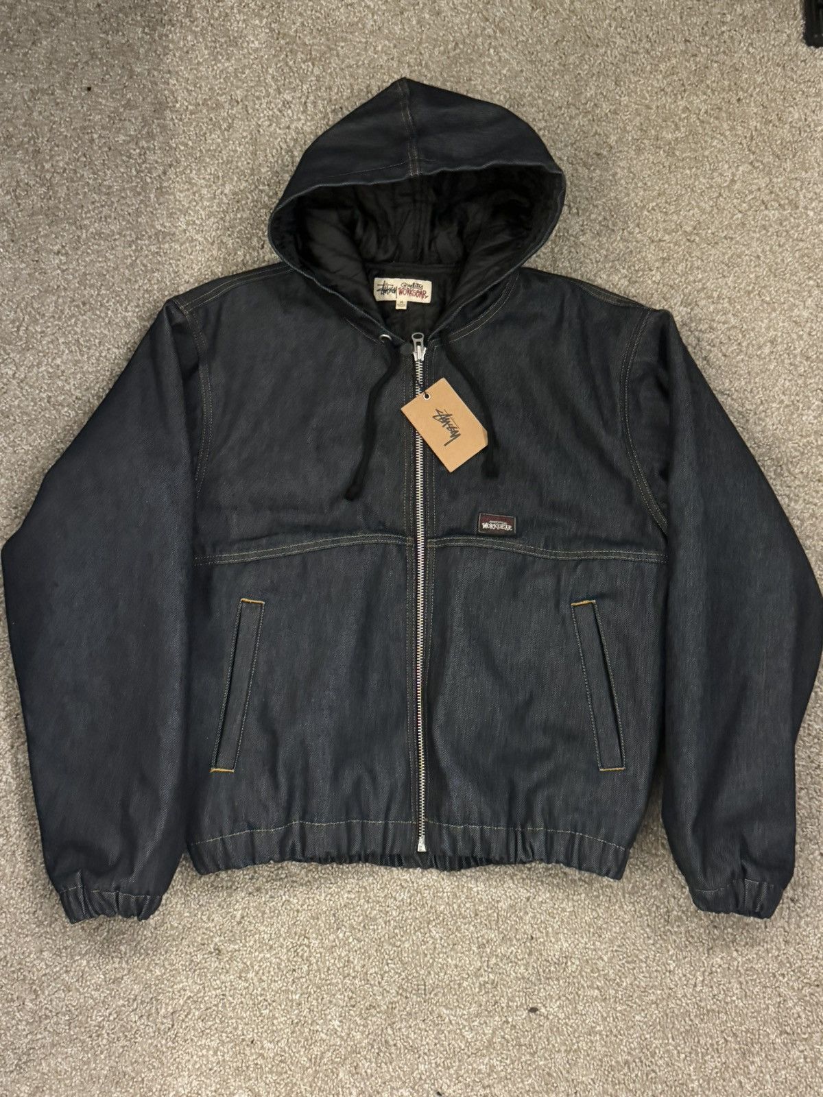 Stussy Stussy Raw Indigo Denim Workjacket Size US M / EU 48-50 / 2 - 1 Thumbnail