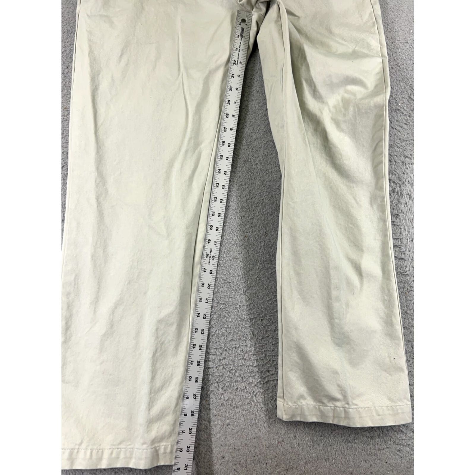 Wrangler VINEYARD VINES Pants Men 35 White Chino 100% Cotton Twill Golf Casual 35x32 READ Size US 35 - 7 Thumbnail