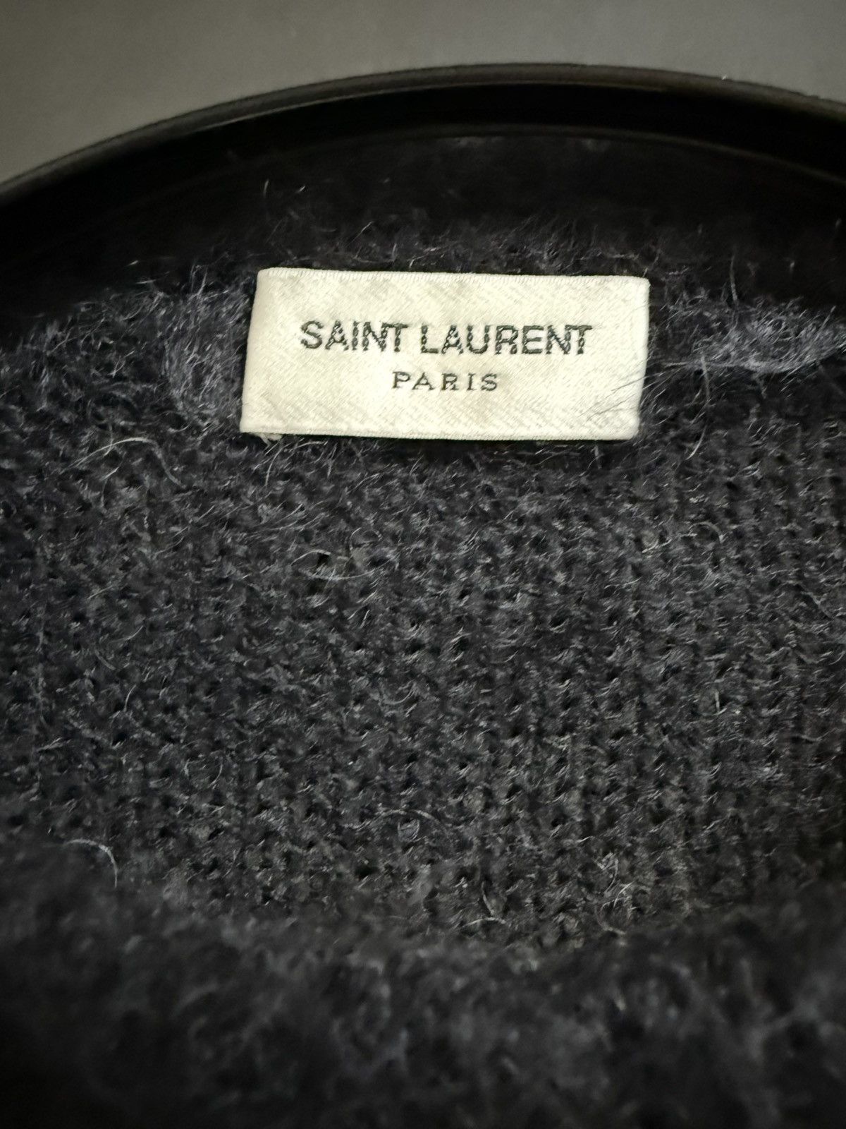 Saint Laurent Paris Saint Laurent black and white distressed sweater M Size M / US 6-8 / IT 42-44 - 6 Thumbnail
