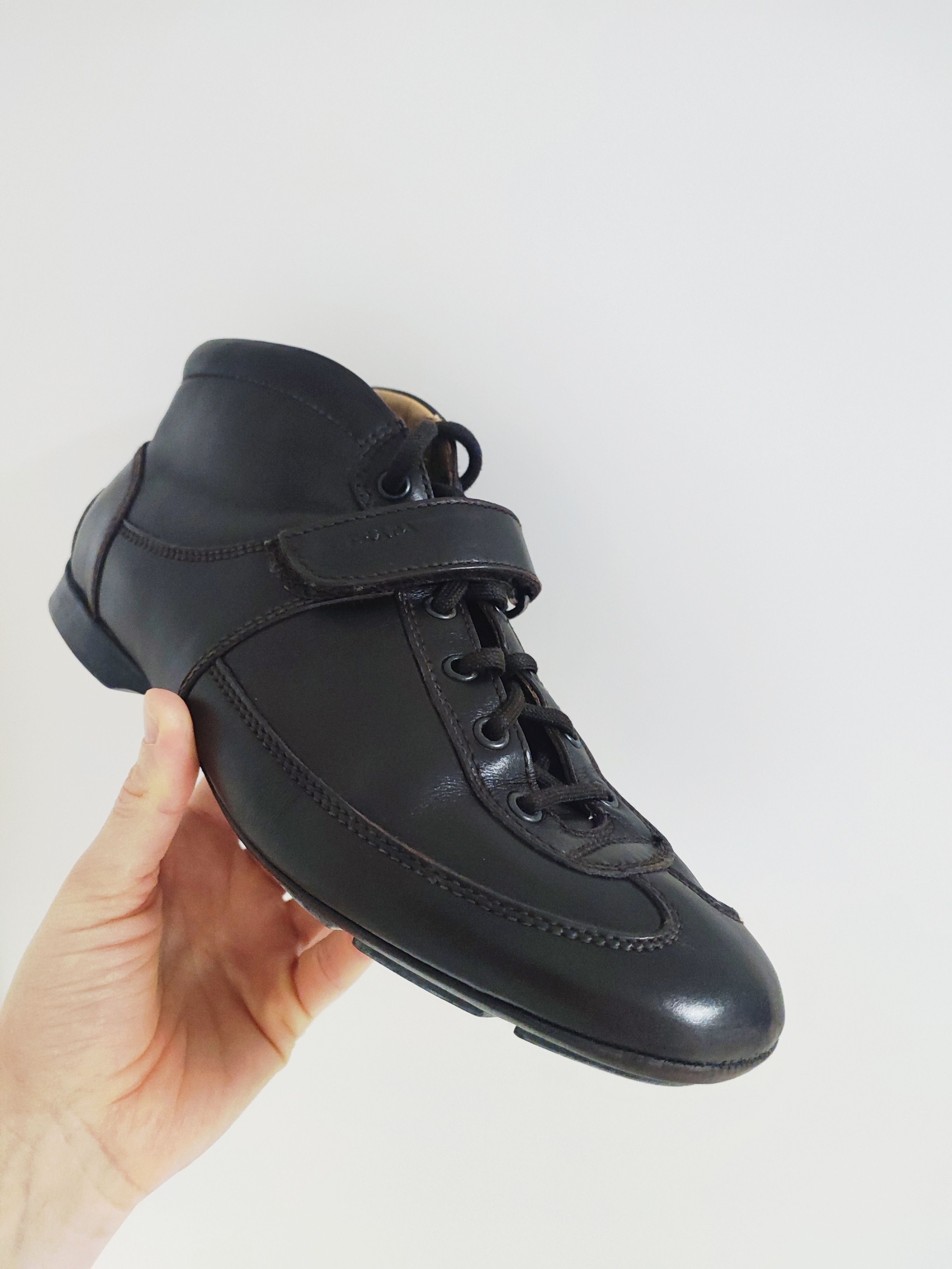 Prada Prada Leather brown Ankle Boots – Size 5.5 (39) Size US 6 / EU 39 - 1 Thumbnail