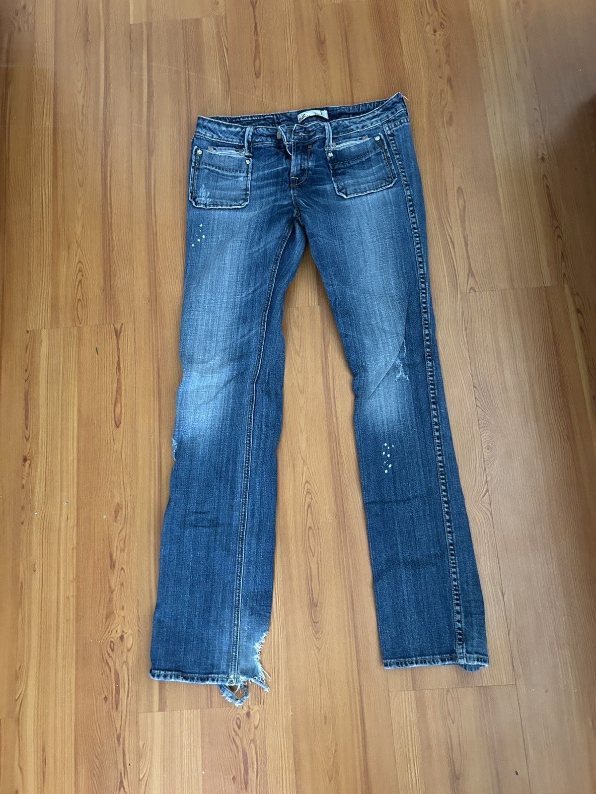 Other francomina distressed/low rise jeans Size 32" / US 10 / IT 46 - 1 Preview