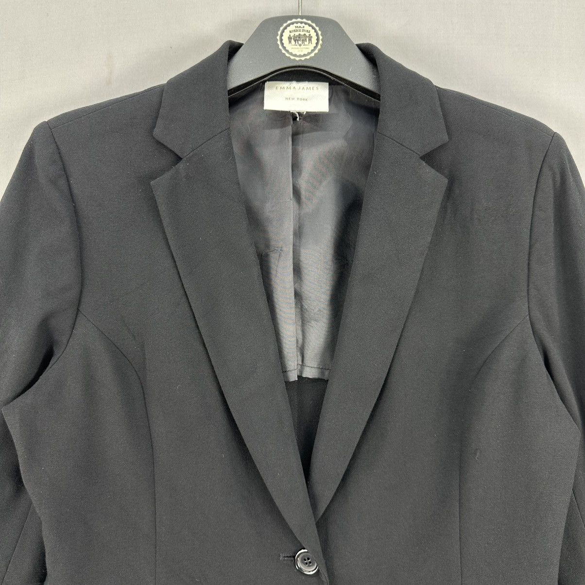 Japanese Brand Emma James New York Women Cropped Coat Jacket Size XS / US 0-2 / IT 36-38 - 7 Thumbnail