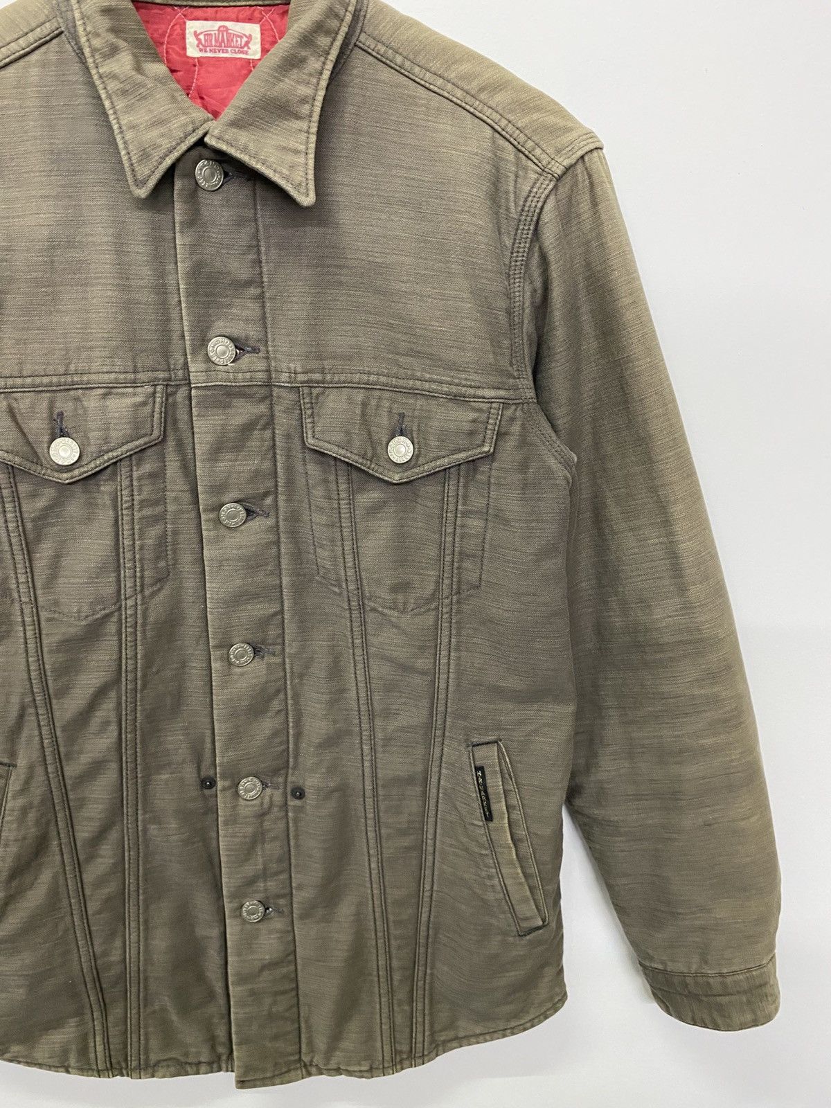 Japanese Brand Sun Faded HR Market Button Jacket Size US S / EU 44-46 / 1 - 2 Thumbnail