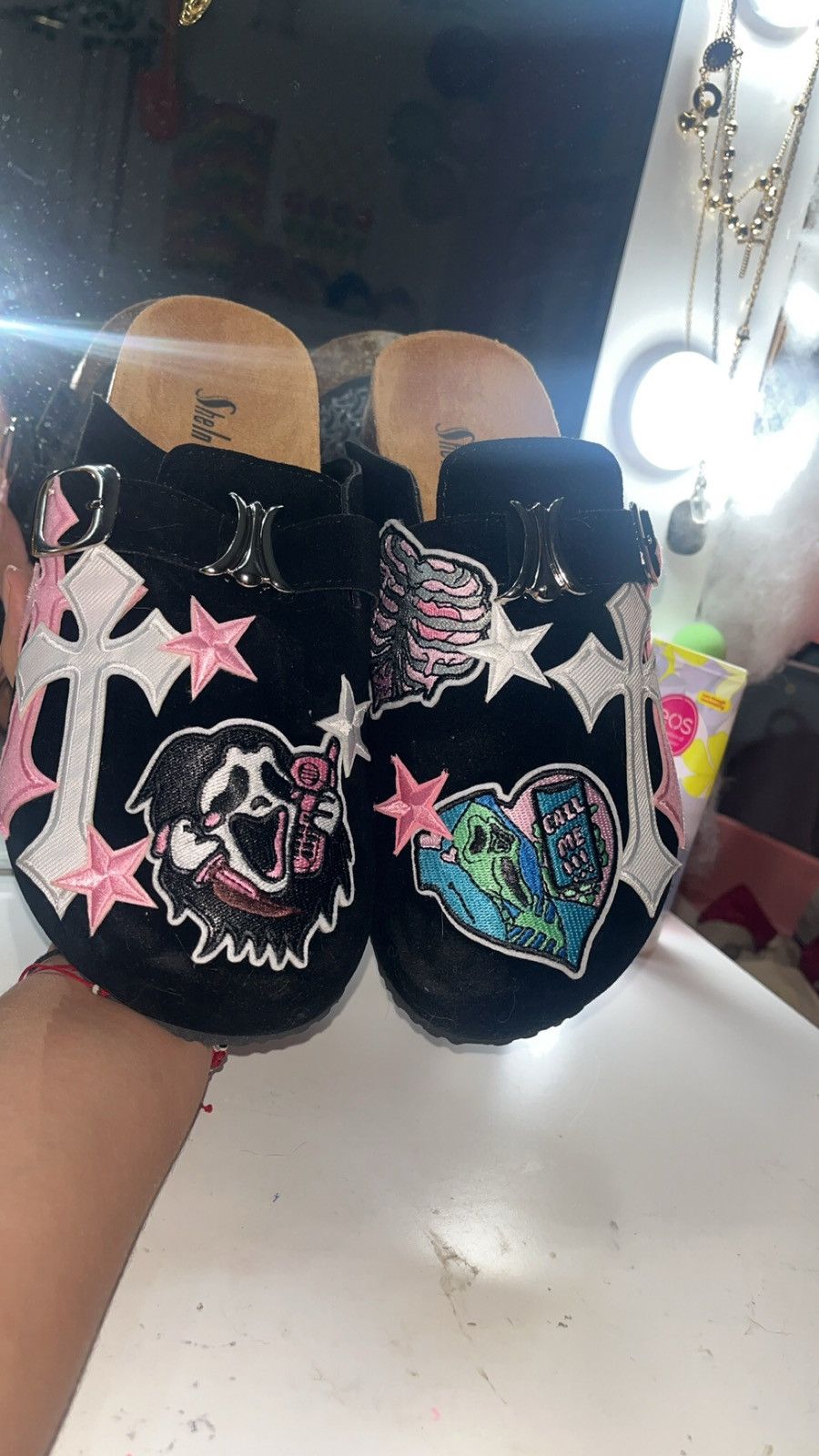 Birkenstock Scream/ghostface CUSTOM Clogs size 7 womens Size US 7 / IT 37 - 1 Thumbnail