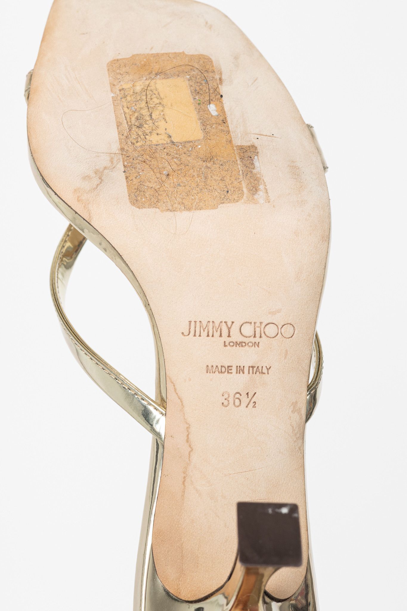 Jimmy Choo Jimmy Choo Maelie 70 Patent Leather Square-Toe Thong Sandals Size US 6 / IT 36 - 5 Thumbnail