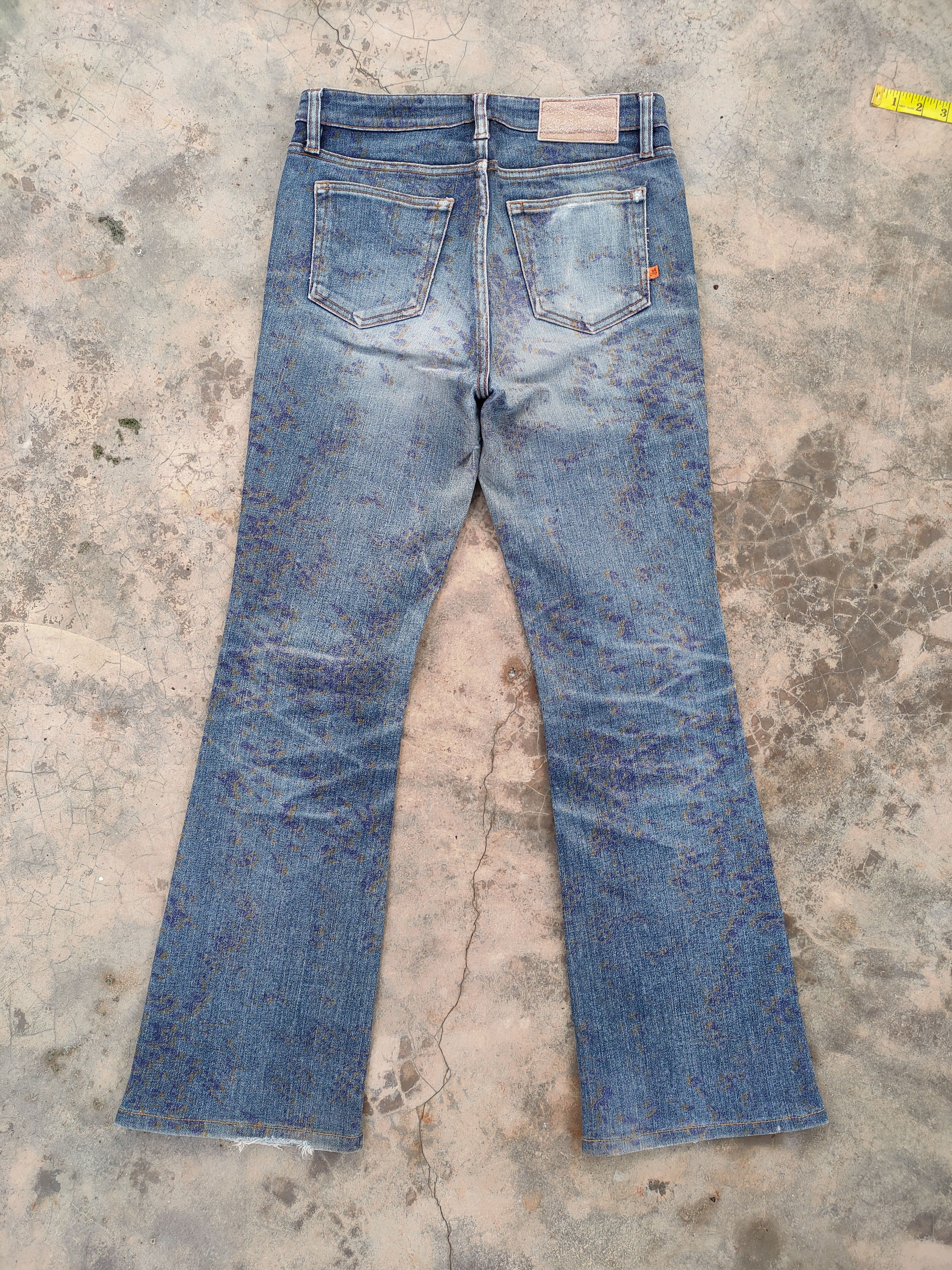 Japanese Brand W29 VINTAGE AE FLARE ART FADED JEANS DENIM PANTS Size US 29 - 7 Thumbnail