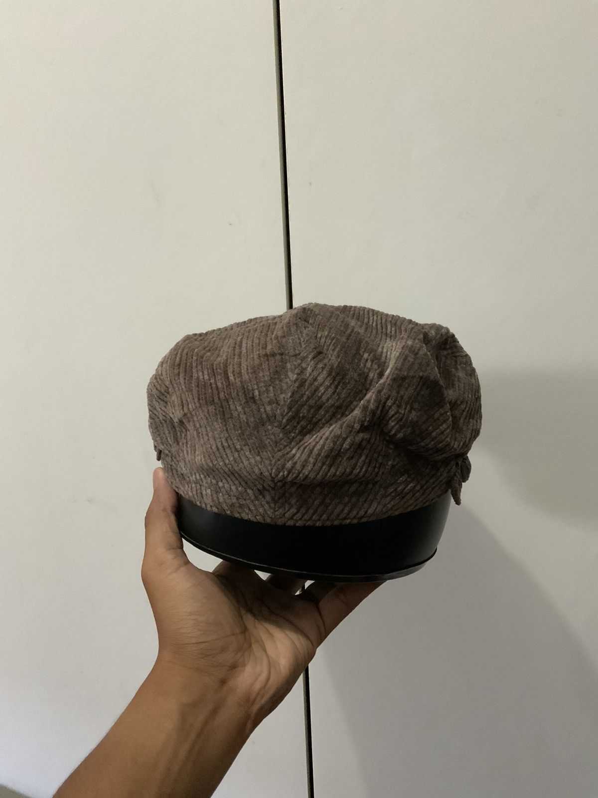 Japanese Brand GUN Corduroy Flat Head Baretta Hat Cap Size ONE SIZE - 3 Thumbnail
