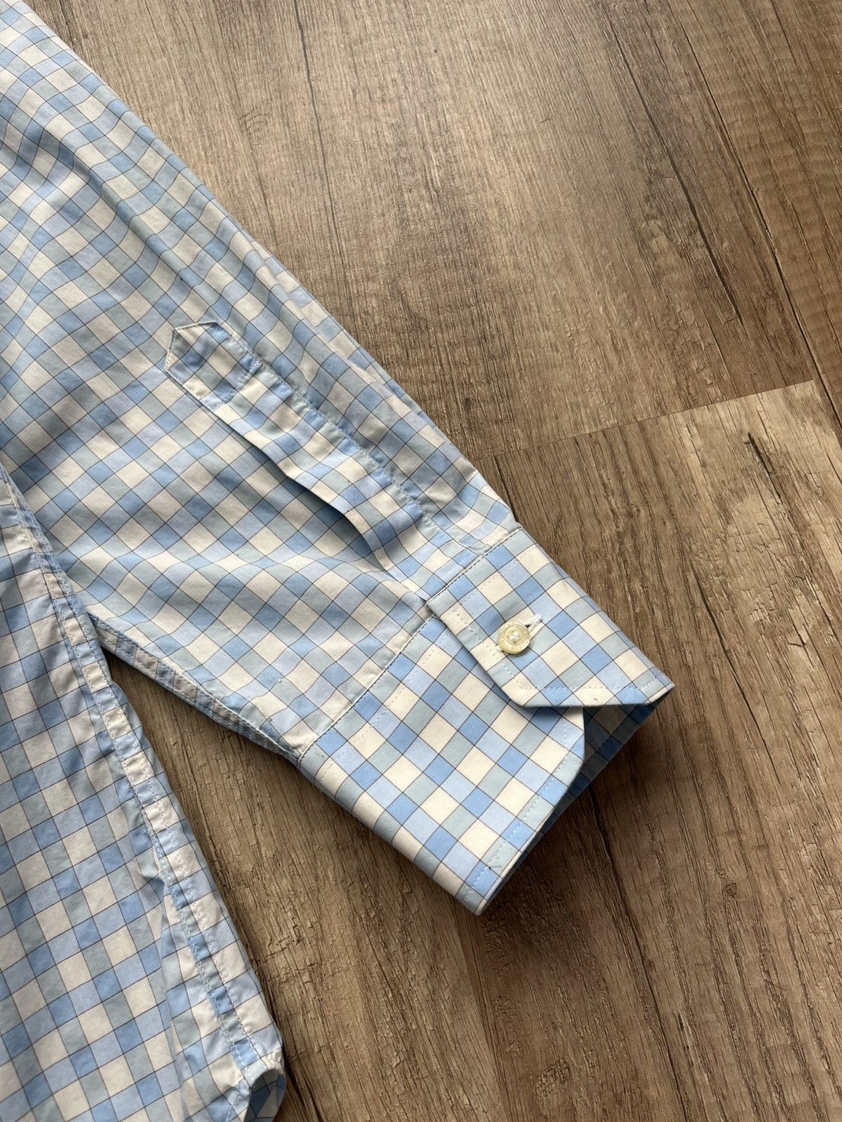Etro × Vintage Etro Plaid Shirt Blue Men's Size 44 Size US S / EU 44-46 / 1 - 7 Thumbnail