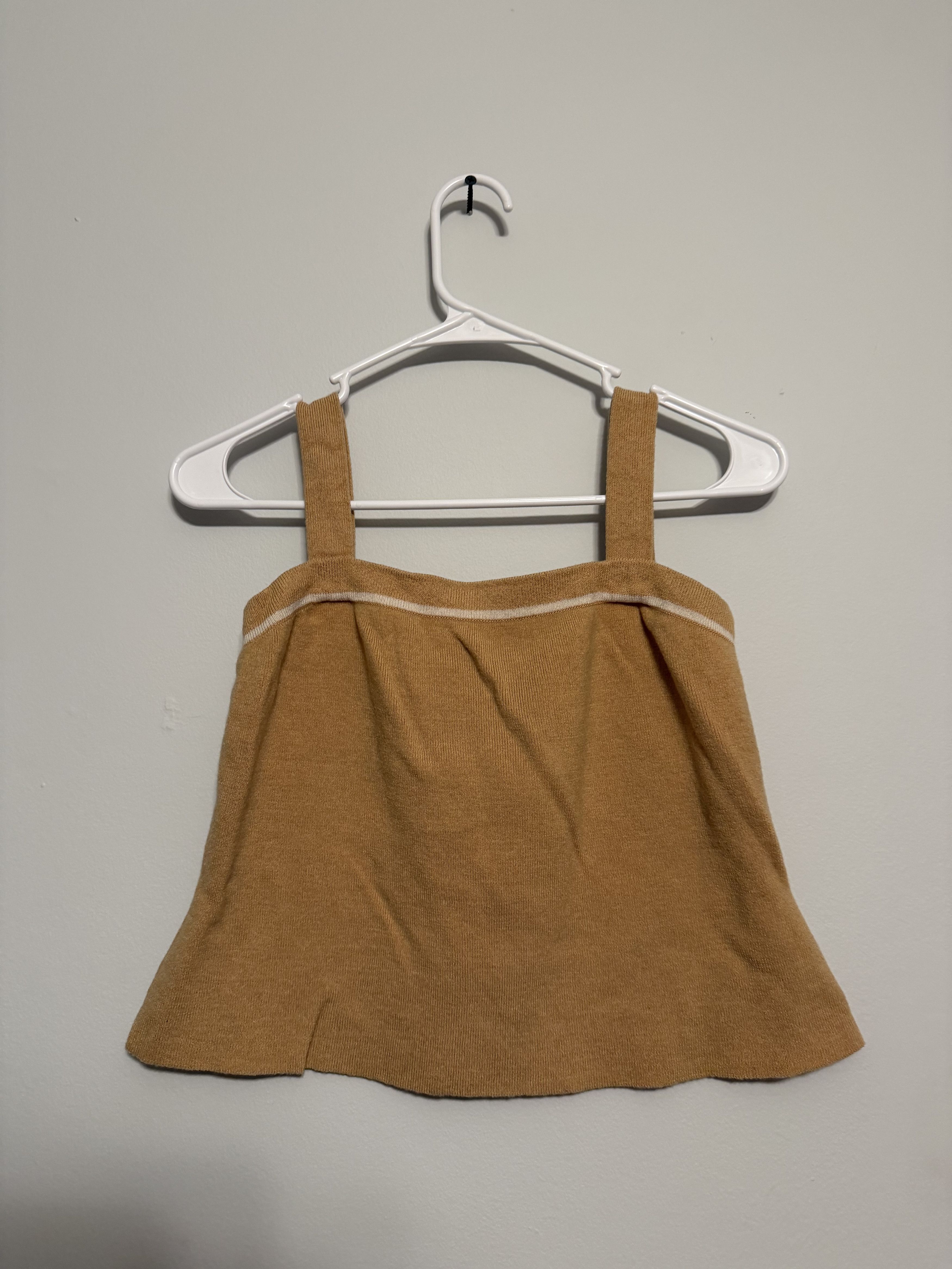 St. John Vintage-Inspired Mustard Yellow Knit Tank Top – Size M Size M / US 6-8 / IT 42-44 - 1 Thumbnail