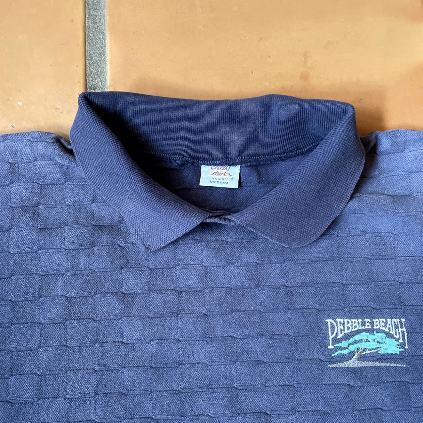 Vintage VINTAGE Crazy Shirts Polo Shirt Mens M Blue Long Sleeve Collared Cotton Knit Logo 90s California Hipster Size US M / EU 48-50 / 2 - 7 Thumbnail
