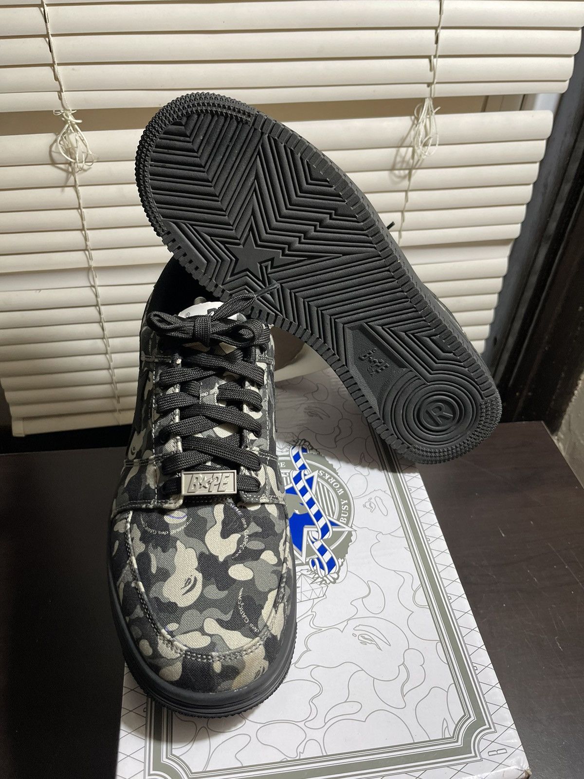 Bape × Comme des Garcons Bapesta Low Comme Des Garcons Size US 11 / EU 44 - 3 Thumbnail