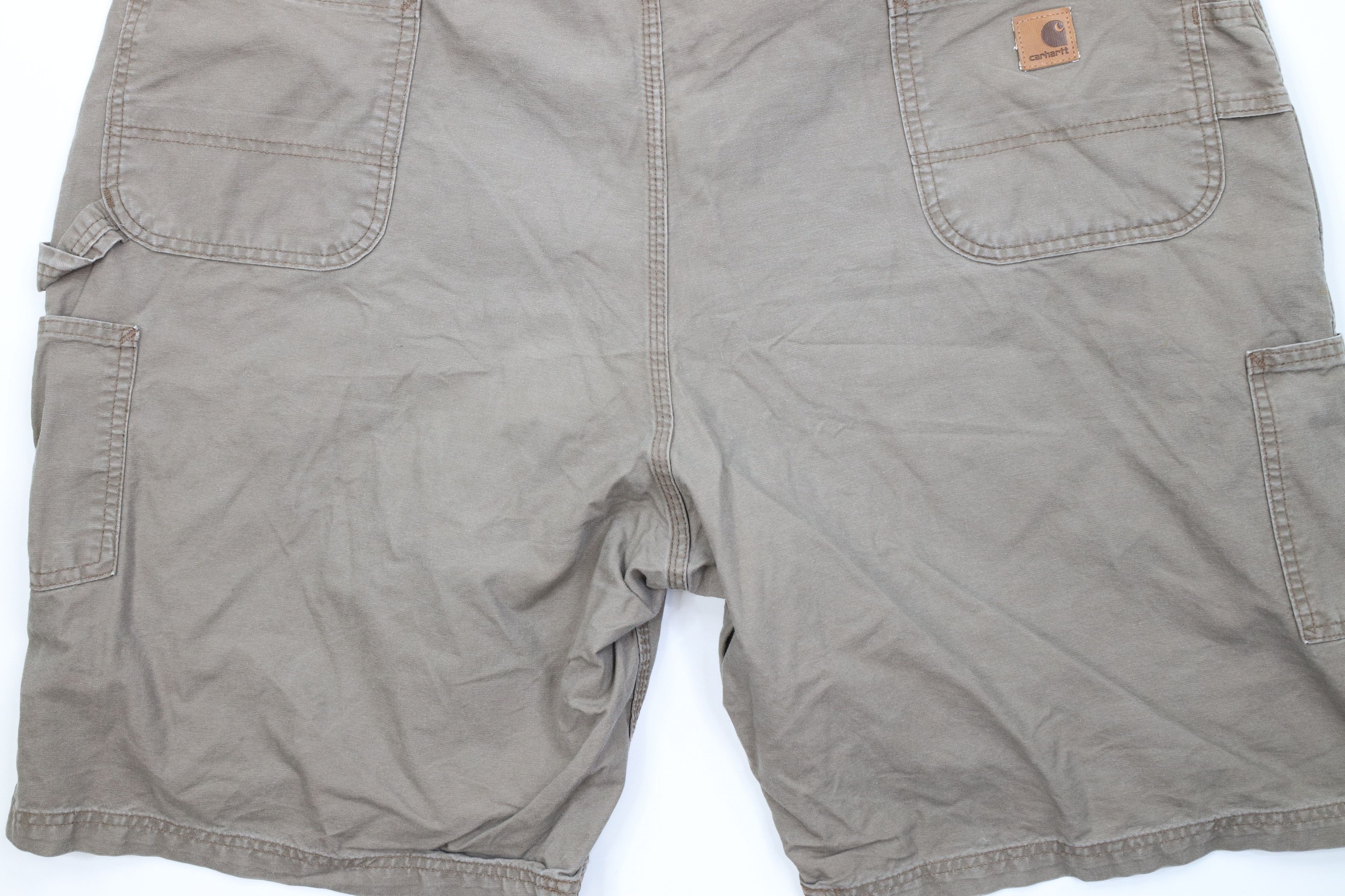 Carhartt Vintage Carhartt Relaxed Dungaree Shorts Light Brown Cotton Size US 44 / EU 60 - 11 Thumbnail