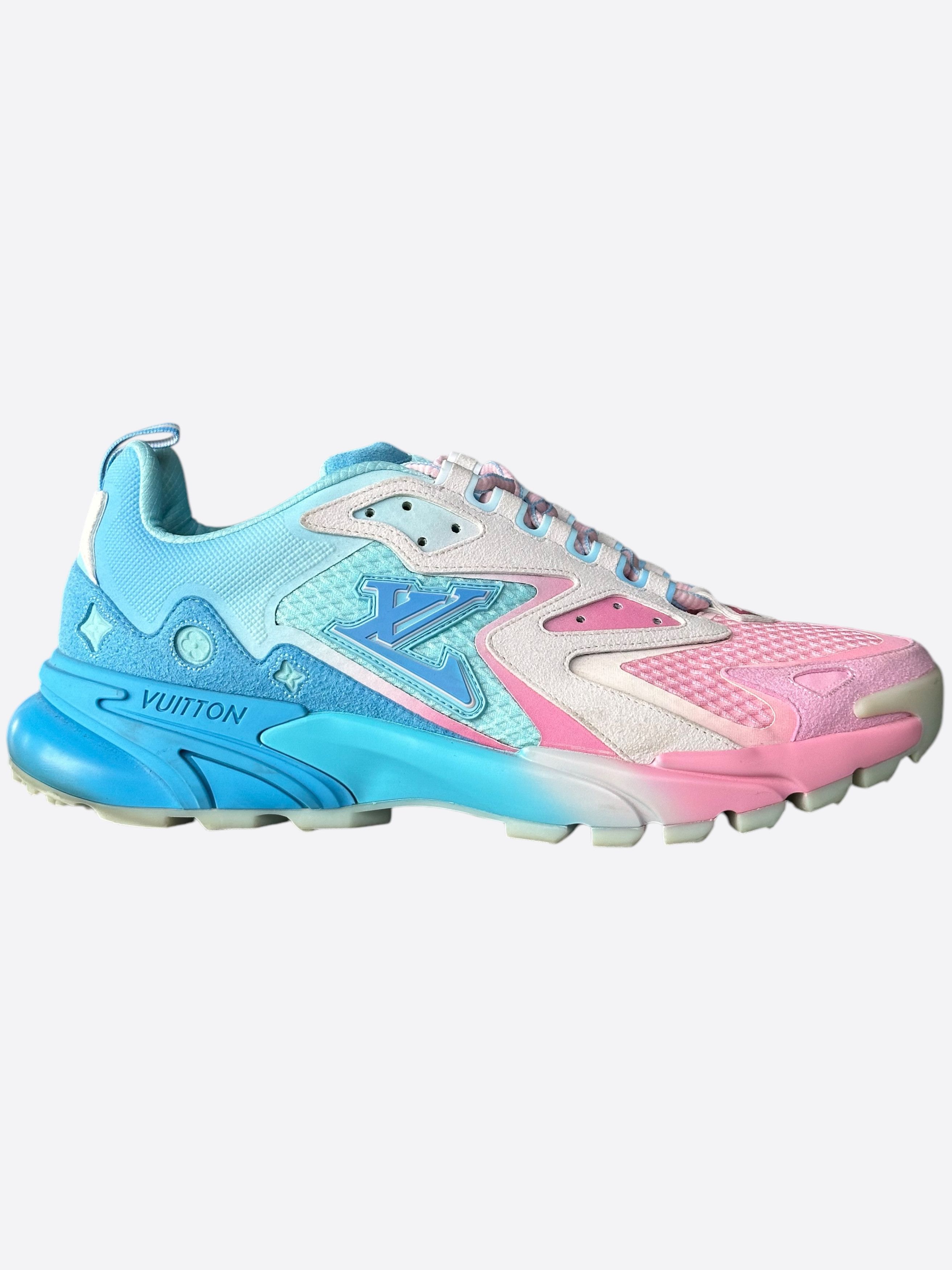 Louis Vuitton Louis Vuitton Blue & Pink Tatic Sneakers Size US 9.5 / EU 42-43 - 1 Thumbnail