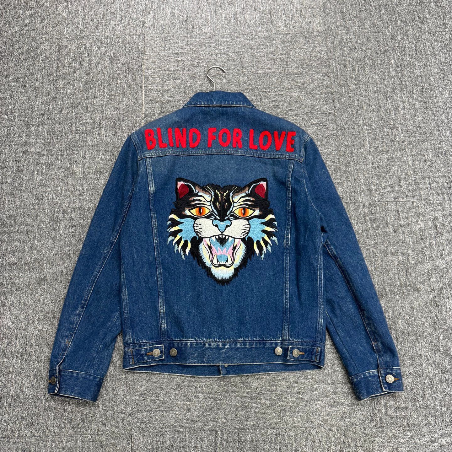 Gucci Gucci Embroidered Cat Denim Jacket 46 Size US S / EU 44-46 / 1 - 5 Thumbnail