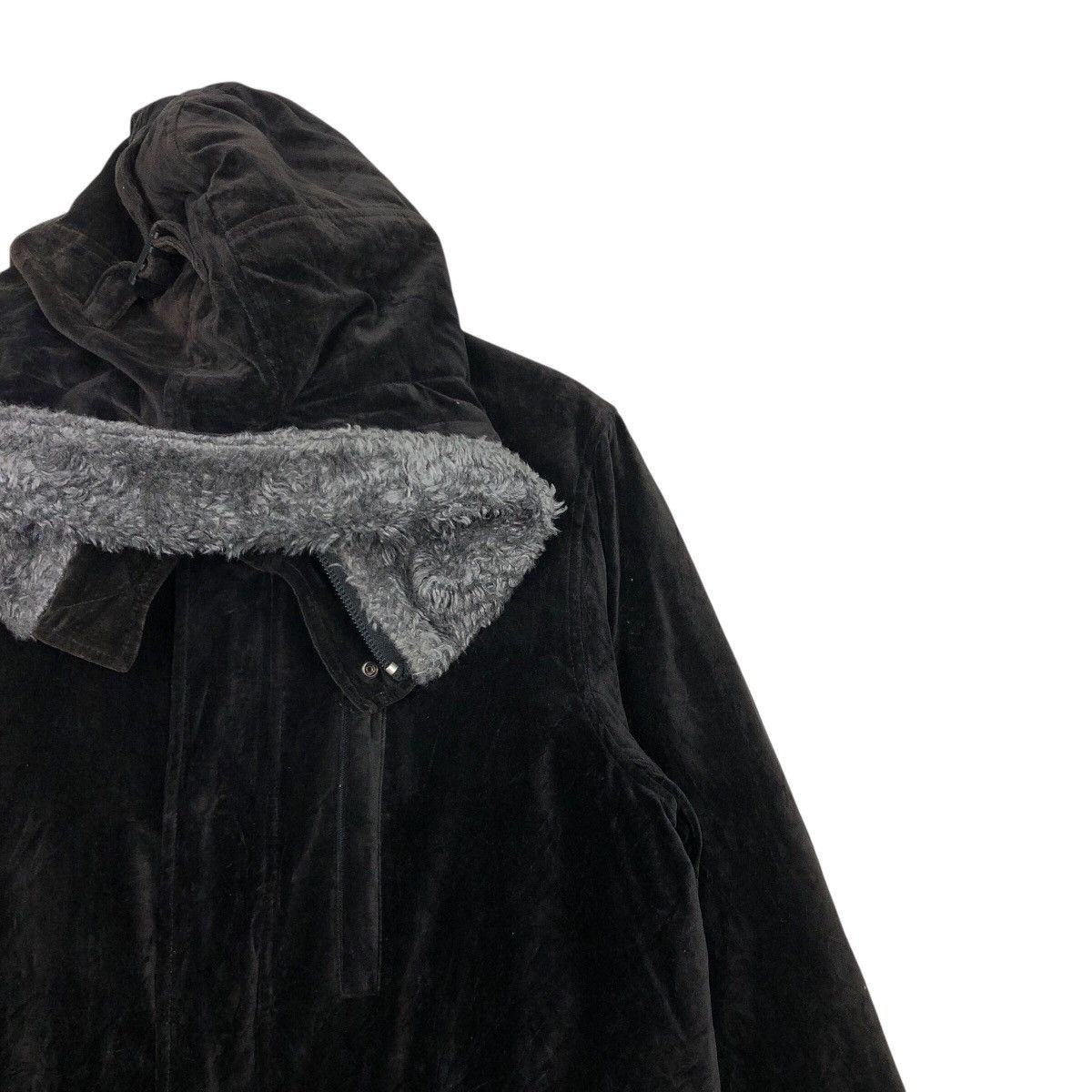 Japanese Brand BEAMS Shaggy Fleece Hood Parka — Soft-Touch Velvet Shell Size US M / EU 48-50 / 2 - 7 Thumbnail