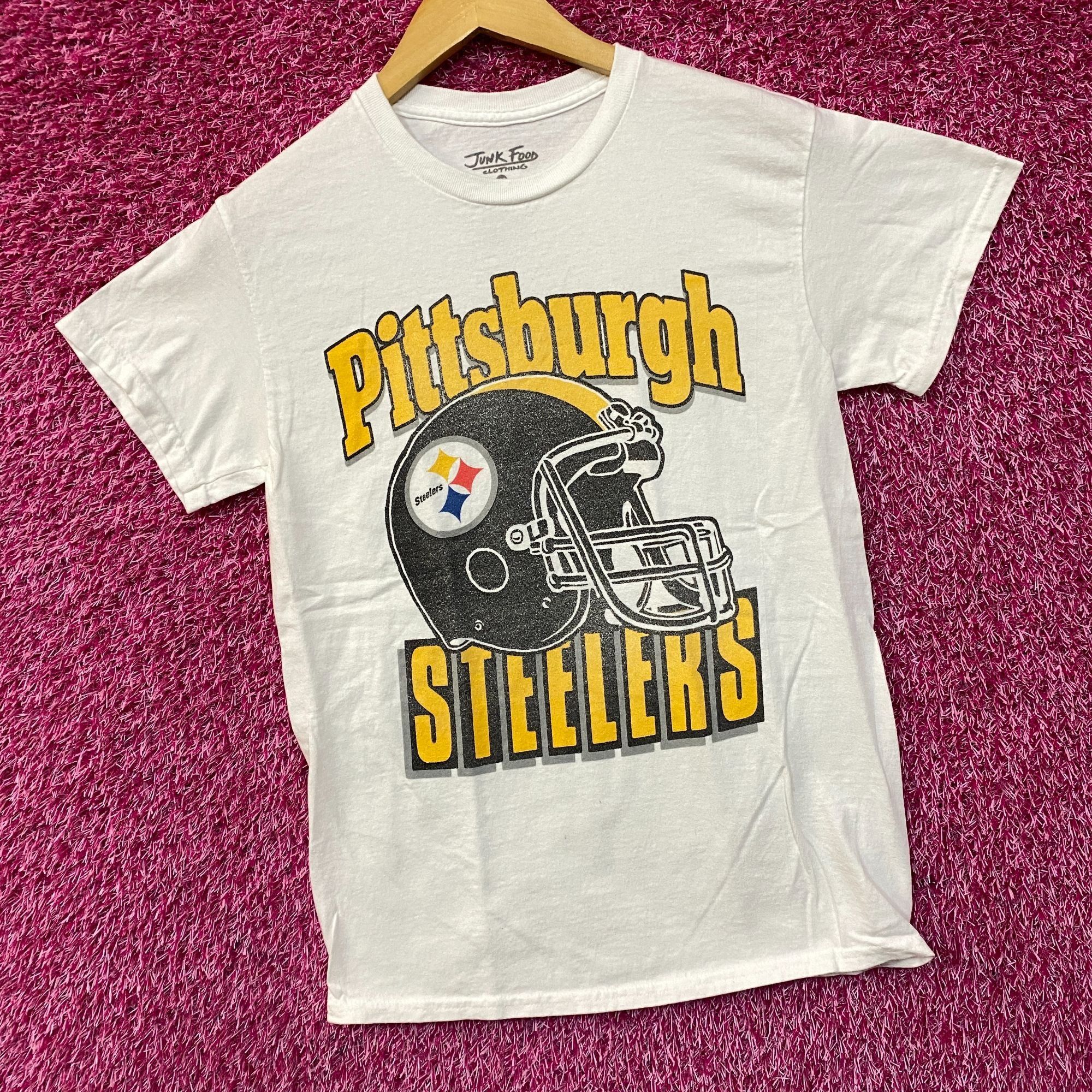 Junk Food Junk Food Pittsburgh Steelers Football Helmet Logo T-Shirt X Size US XS / EU 42 / 0 - 3 Thumbnail