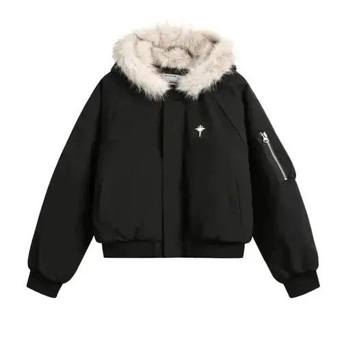 Other Winter Warm Fur Collar Hooded Quilted Padded Jacket Size US L / EU 52-54 / 3 - 1 Thumbnail