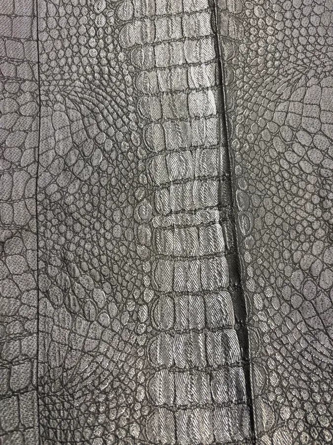 Jean Paul Gaultier 2000s Jean Paul Gaultier Black Crocodile Embossed Pants Size 26" / US 2 / IT 38 - 11 Thumbnail