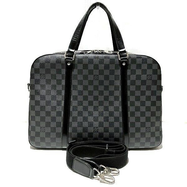 Louis Vuitton Louis Vuitton Louis Vuitton Jorn Damier Graphite briefcase Textile Business Bag N48118 DUTY FREE for USA Size ONE SIZE - 1 Thumbnail