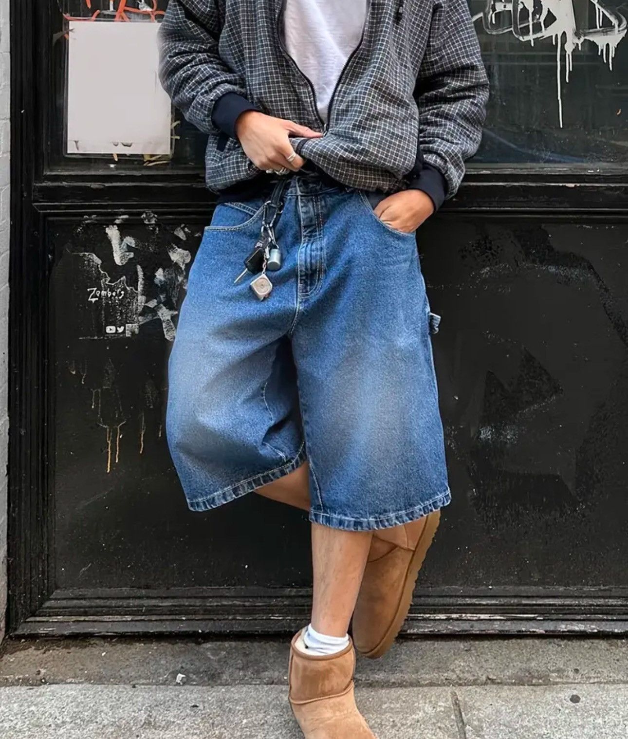 Designer × Other Streetwear Baggy Loose Blue Oversized Y2k Shorts Size US 34 / EU 50 - 1 Thumbnail