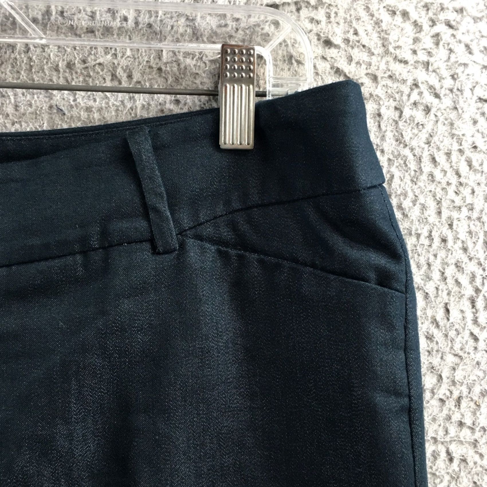 Mossimo Mossimo Pants Womens 10 Stretch Blue Dress Pants Zip Fly Mid Rise Straight Leg Size 32" / US 10 / IT 46 - 4 Thumbnail