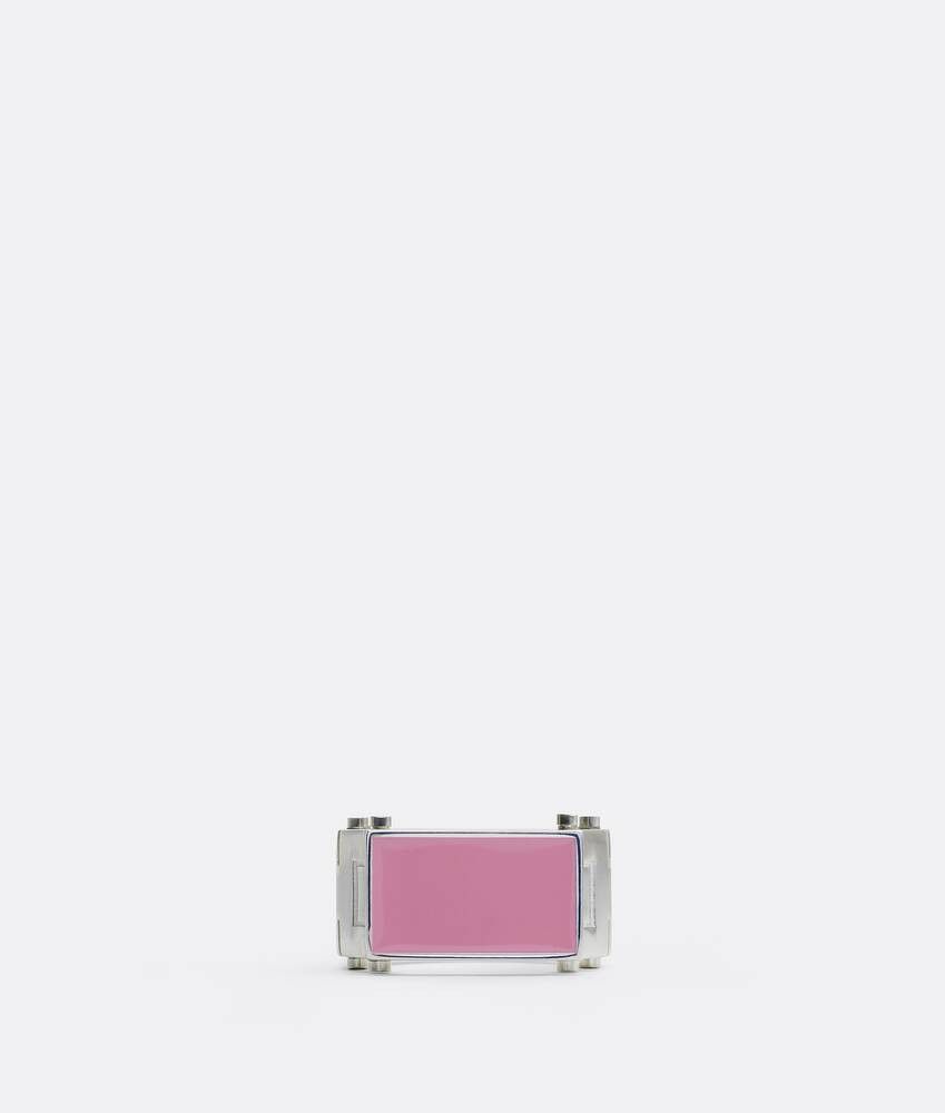 Bottega Veneta o1n1vont1124 Size: 13 / Ring in Pink/Silver Size ONE SIZE - 1 Thumbnail
