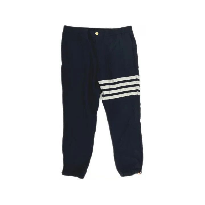Thom Browne Thom Browne Fall 22 Four Stripe Zip Sweatpants -2507 Size US 26 / EU 42 - 8 Thumbnail
