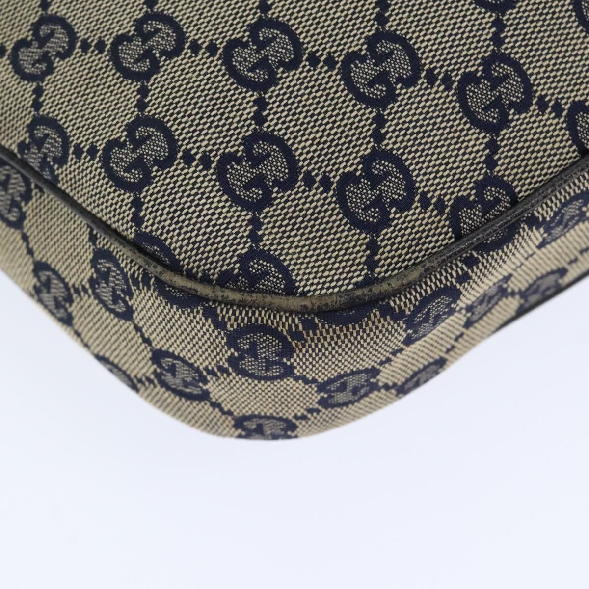 Gucci GUCCI GG Canvas Sherry Line Hand Bag Navy Silver Red Size ONE SIZE - 13 Thumbnail