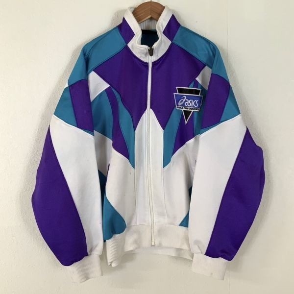 Asics A striking Rare 90s ASICS track jacket Size US M / EU 48-50 / 2 - 1 Thumbnail