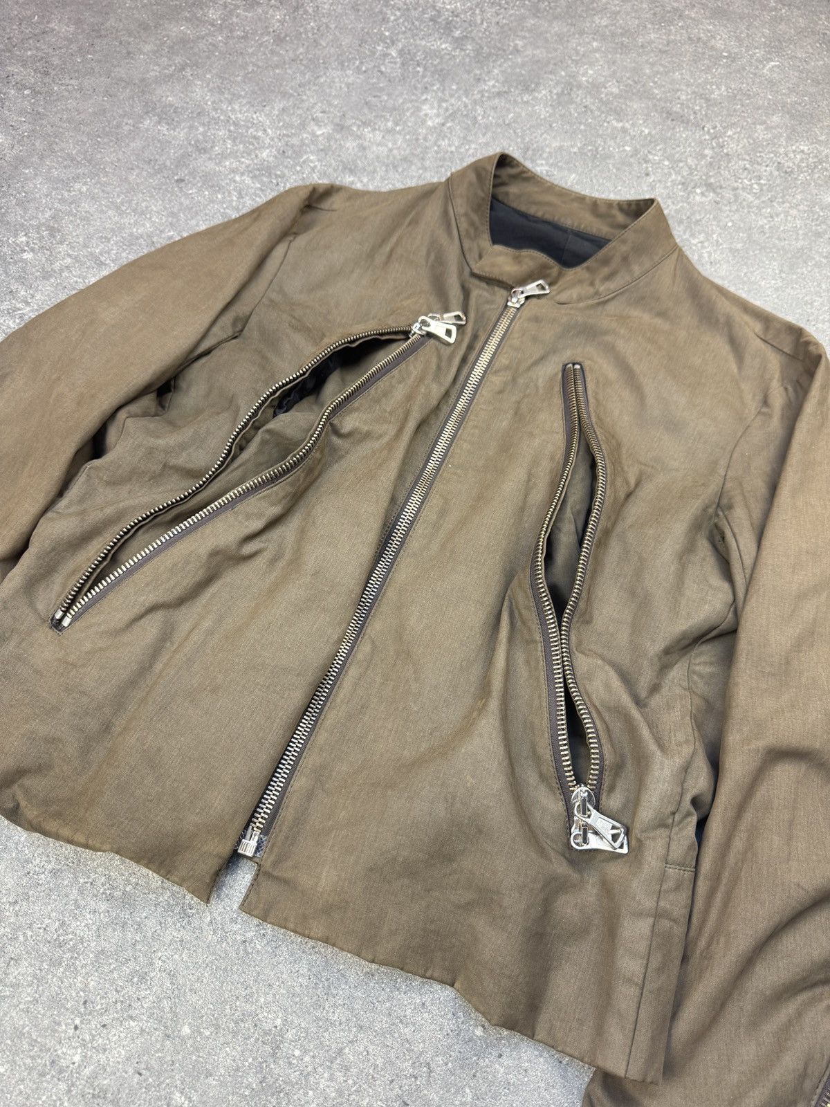 Maison Margiela Maison Martin Margiela SS03 5 Zips Waxed Coton Biker Jacket Size US L / EU 52-54 / 3 - 15 Thumbnail